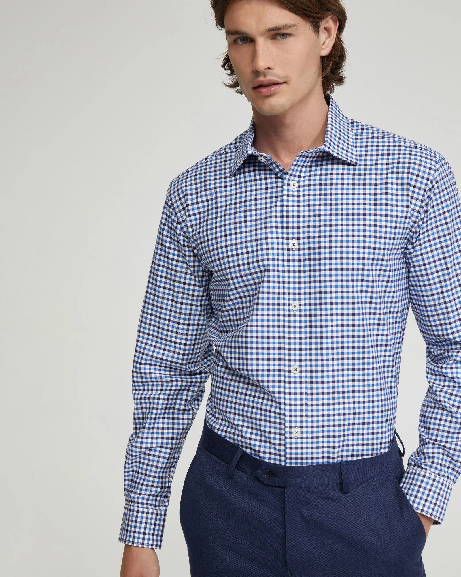 Islington Checked Cotton Shirt - Image 4