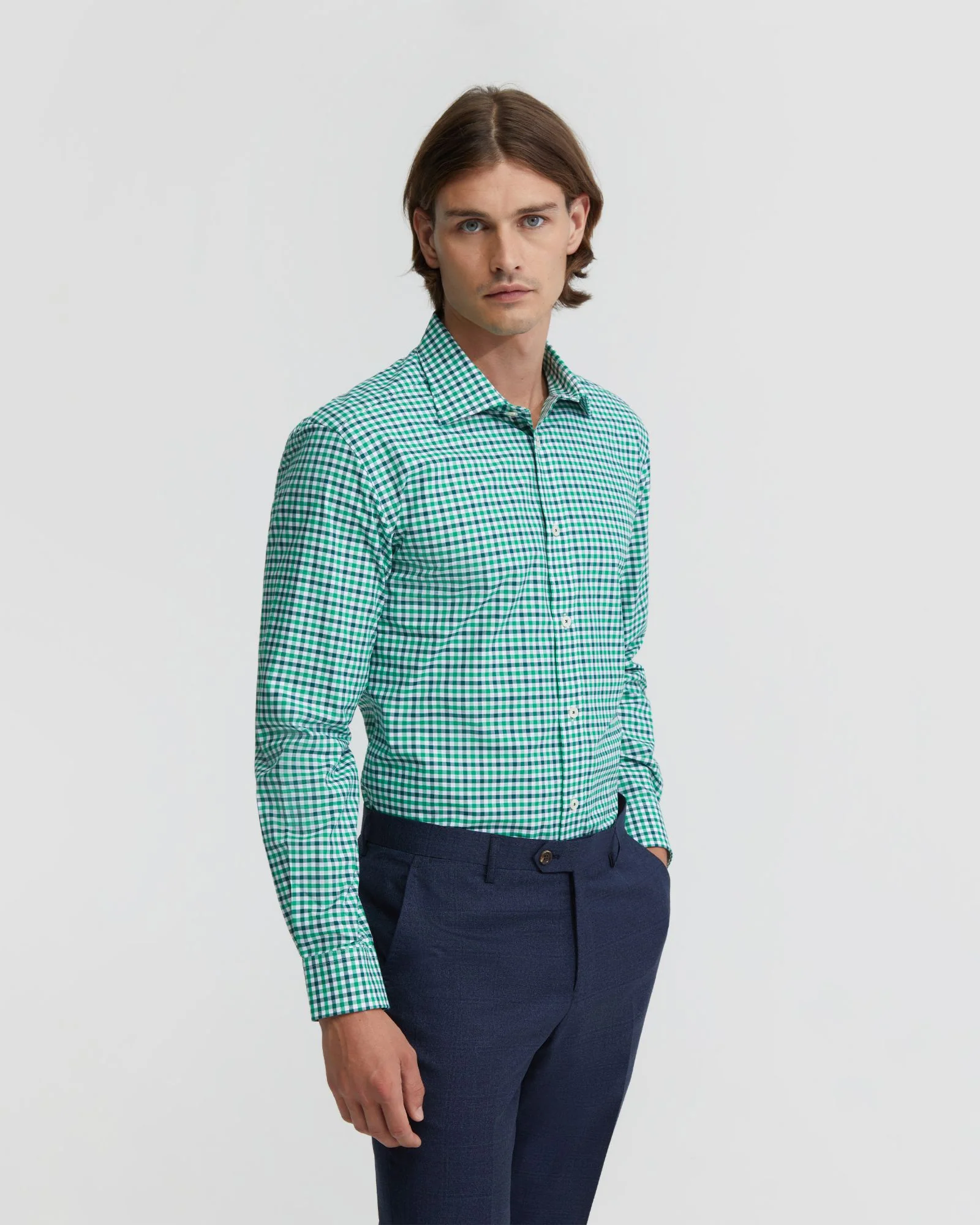 Islington Checked Cotton Shirt - Image 8