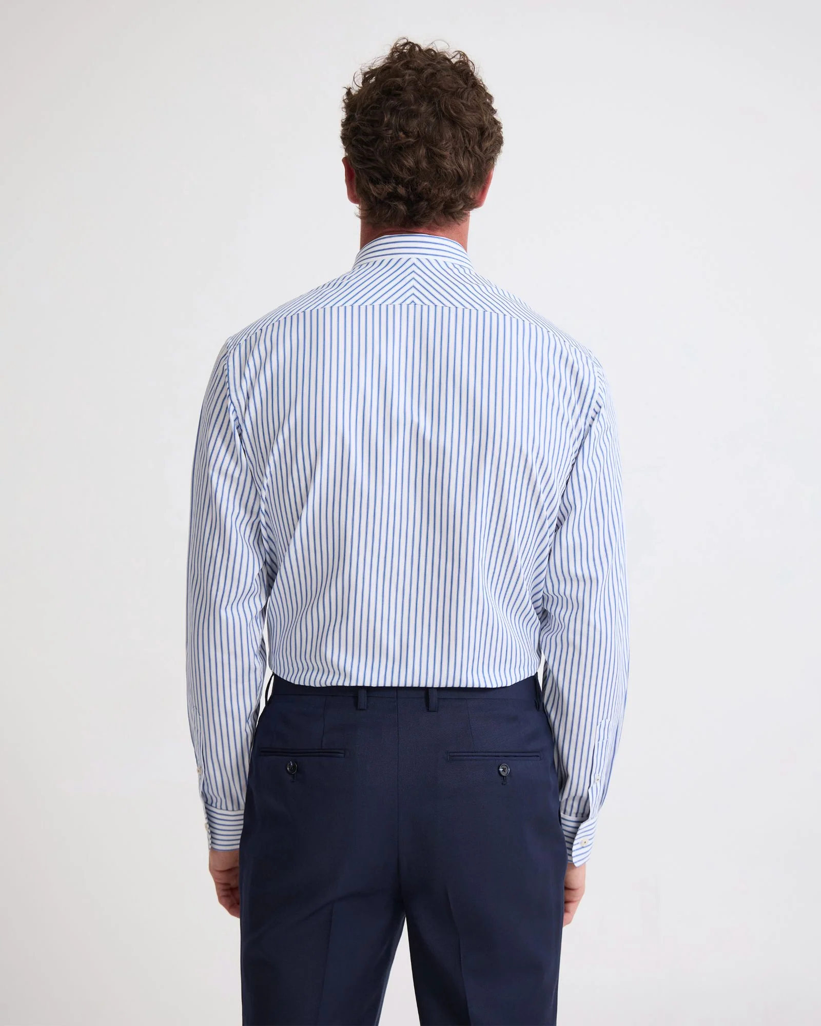 Islington Classic Fit Stripe Shirt - Image 4