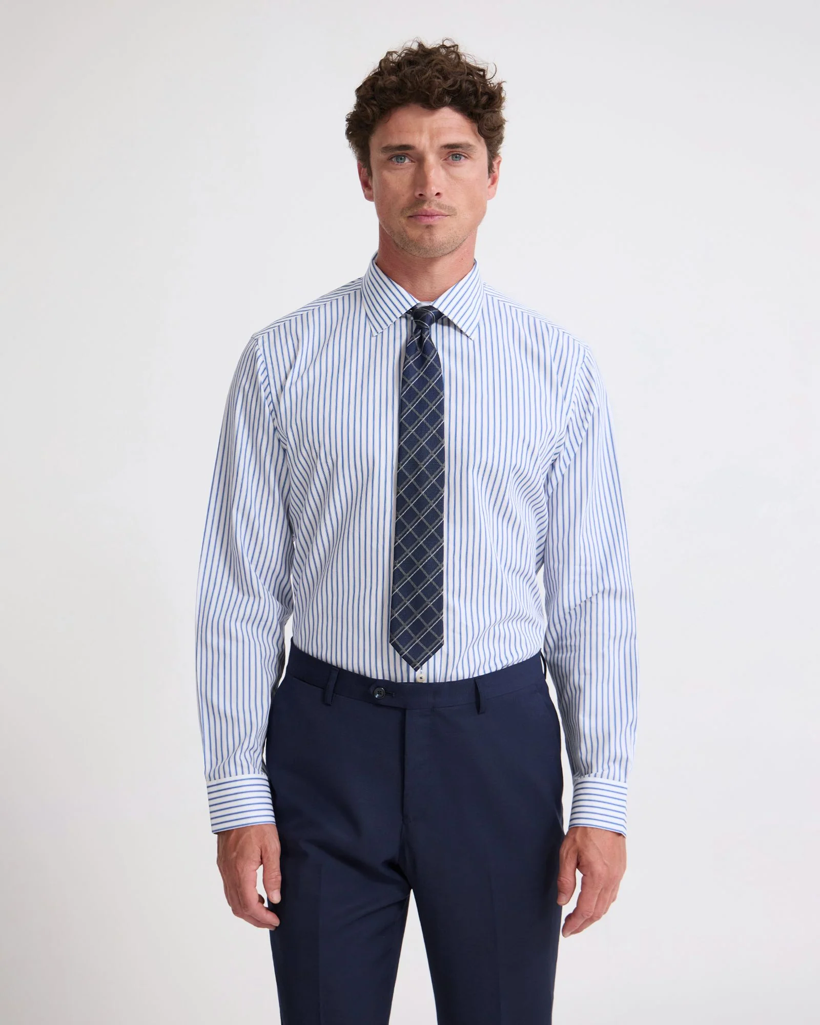 Islington Classic Fit Stripe Shirt - Image 6