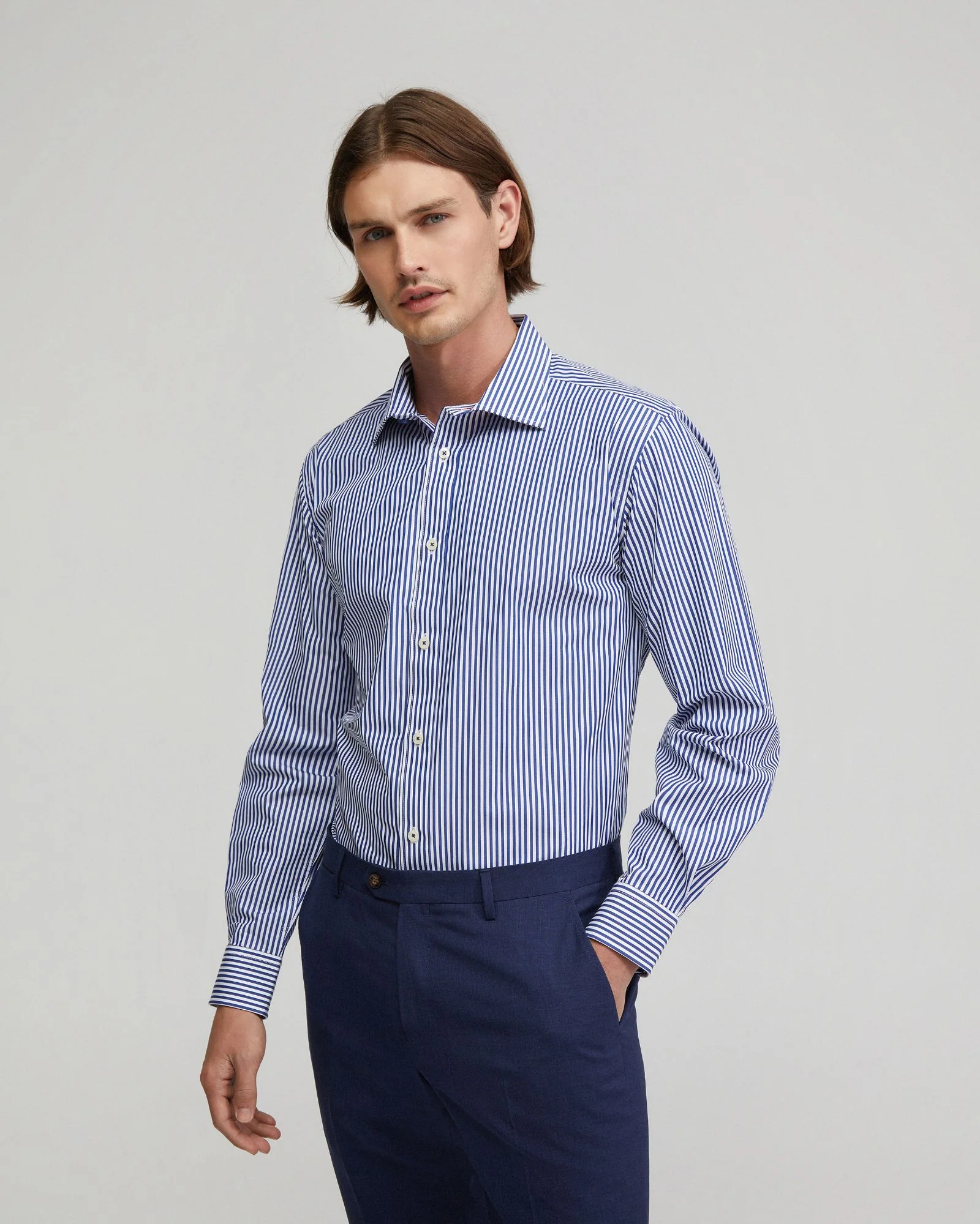 Islington Cotton Striped Shirt - Image 2