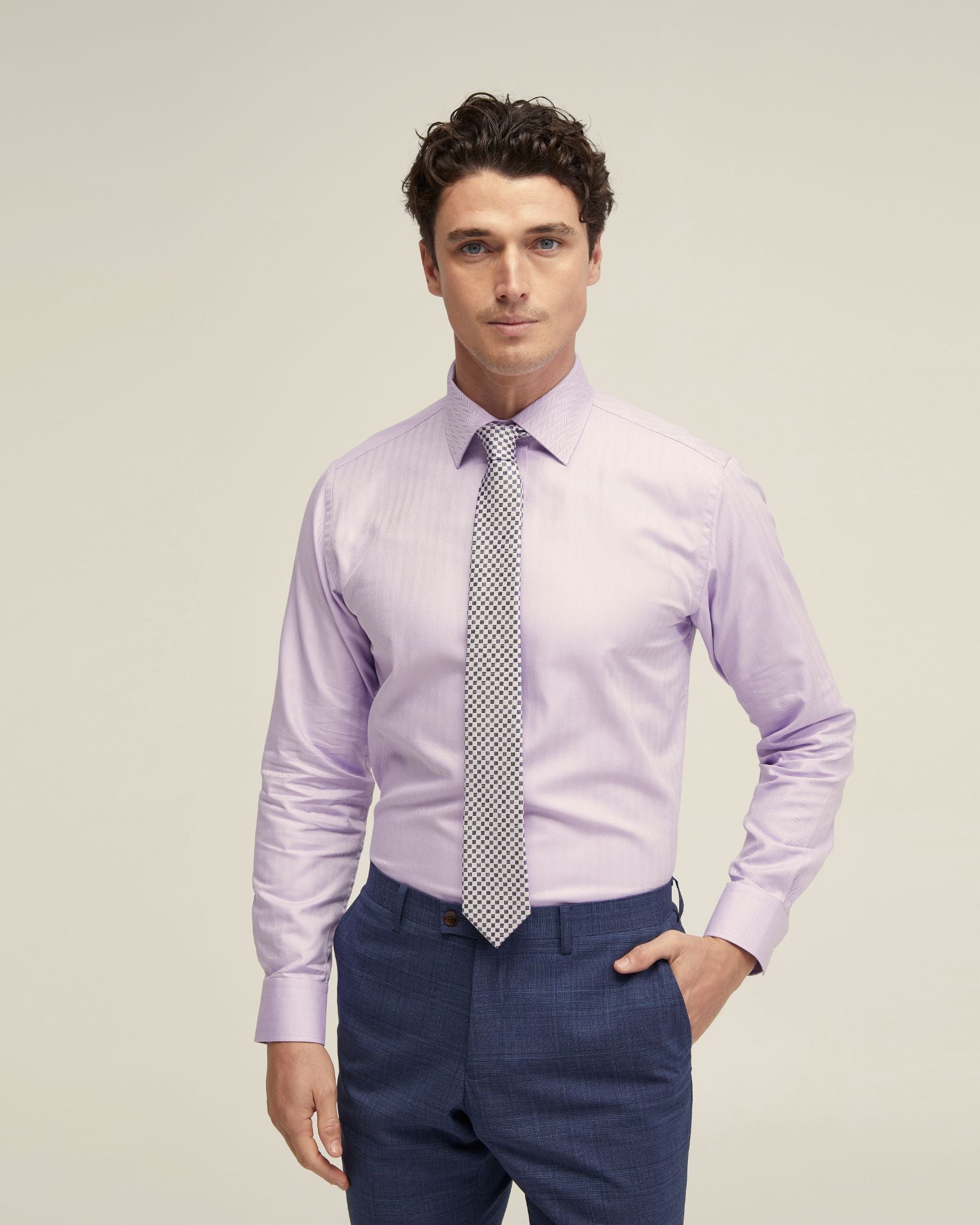Islington Herringbone Shirt - Image 5