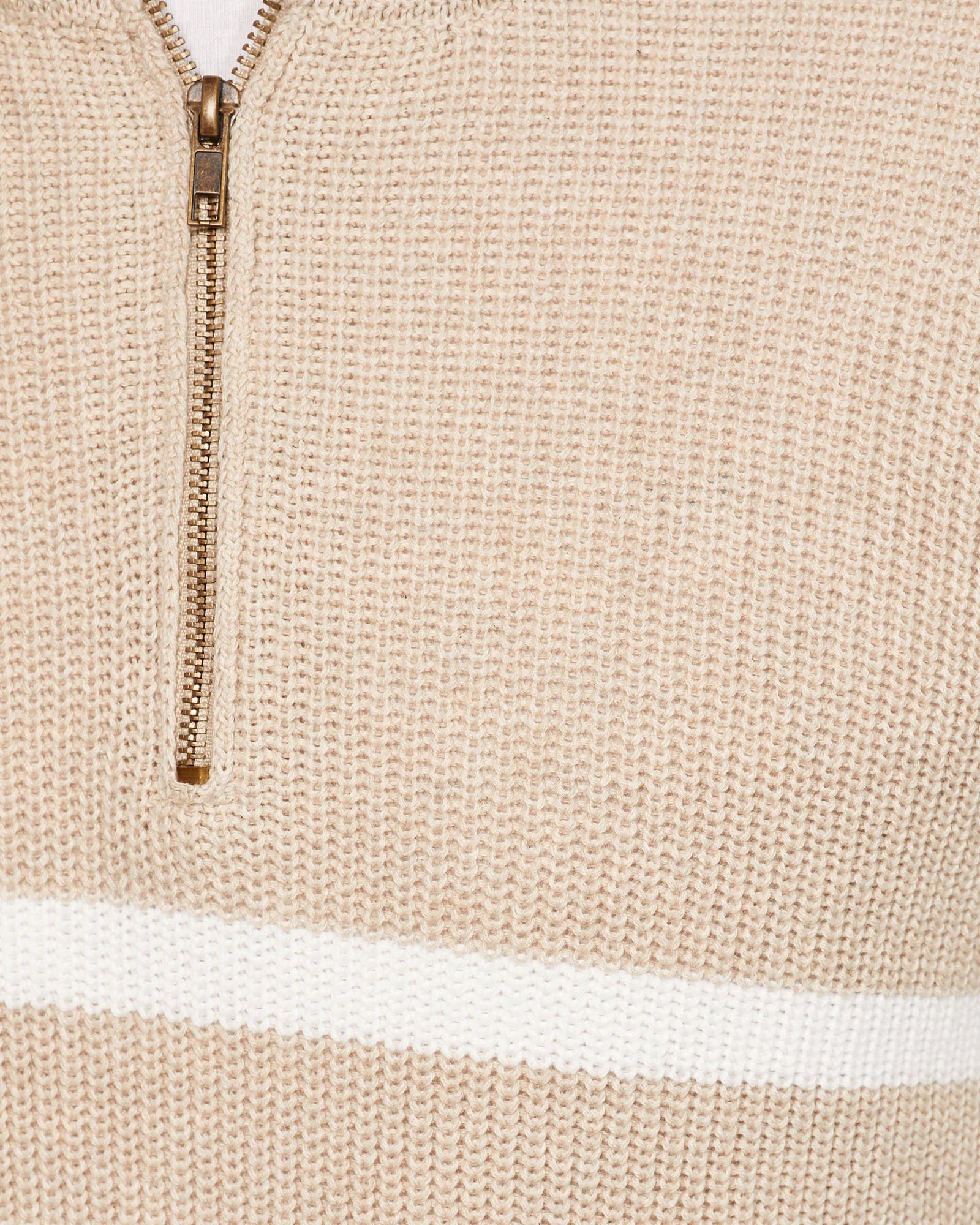 Jack Knitted Stripe Zip Up Sweater - Image 12