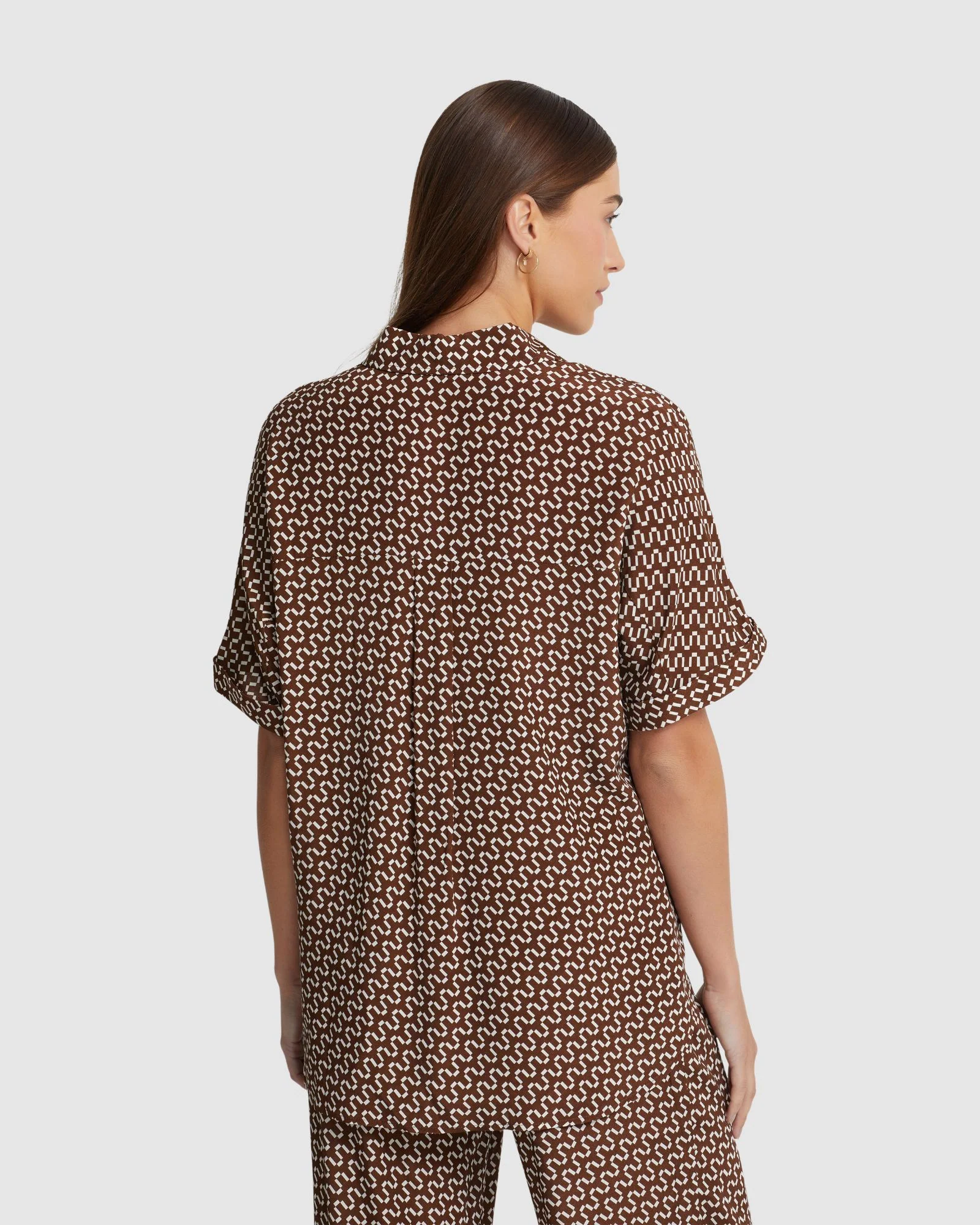 Jasmine Zigzag Short Sleeve Shirt - Image 3