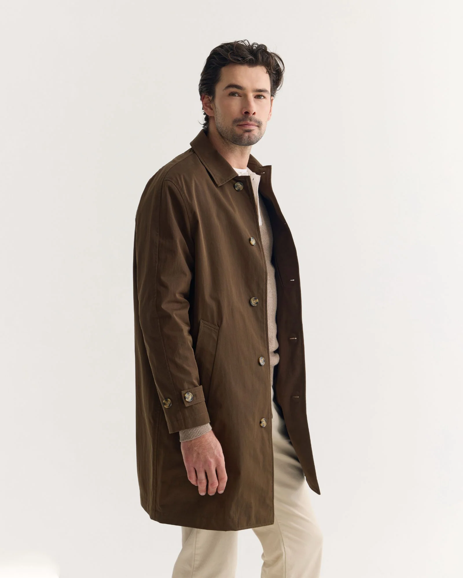 Jay Cotton Twill Trench Coat - Image 2