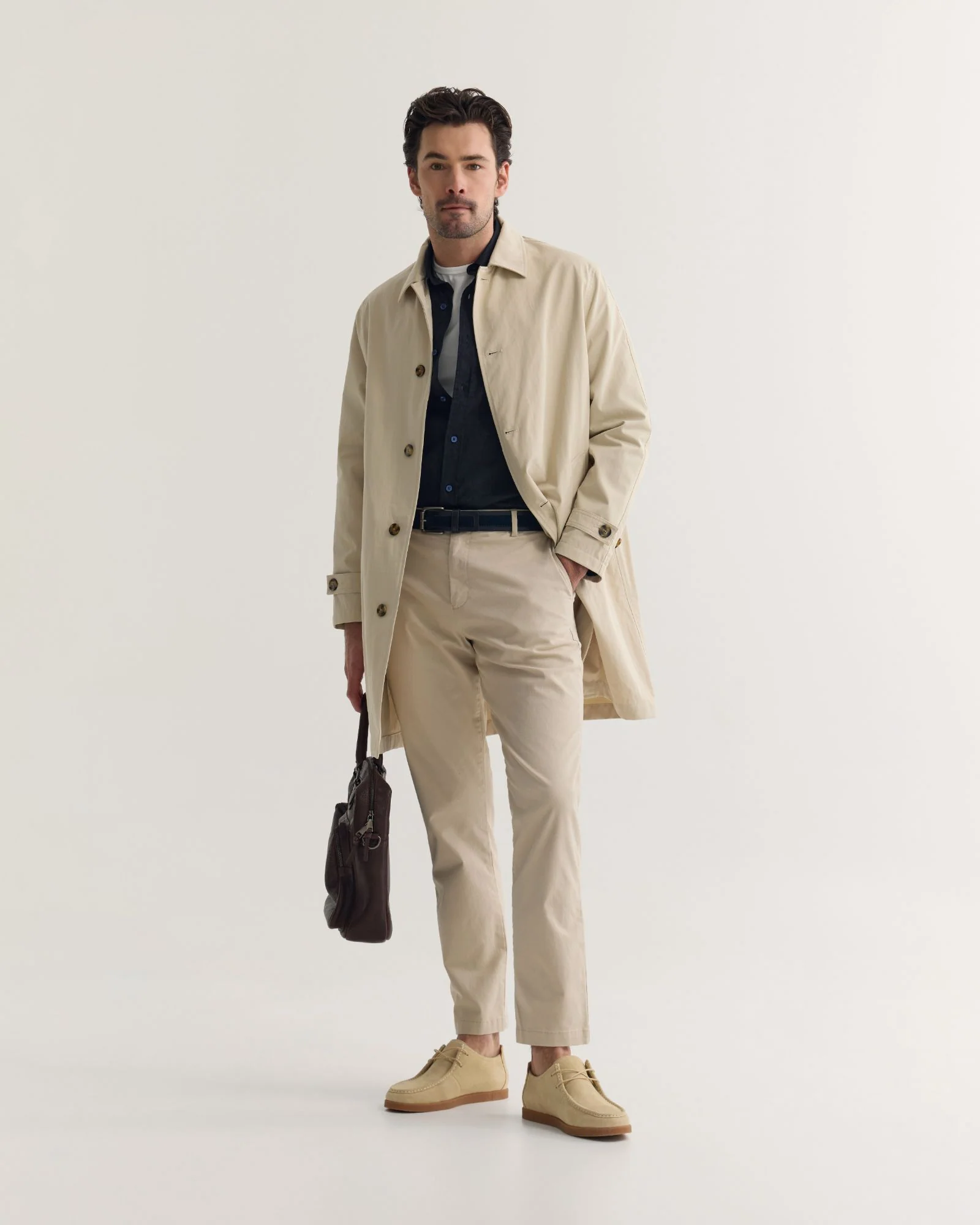 Jay Cotton Twill Trench Coat - Image 7