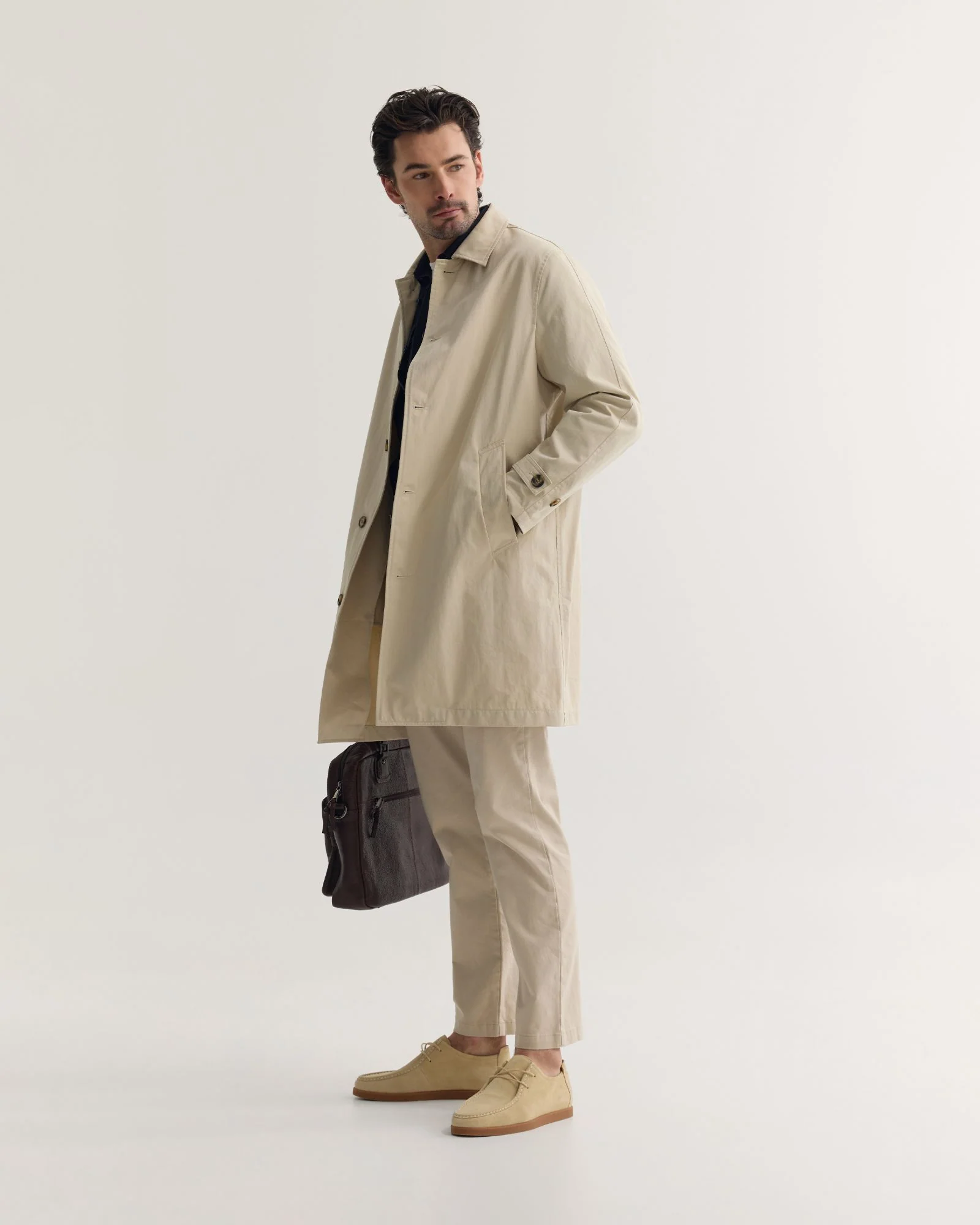 Jay Cotton Twill Trench Coat - Image 8