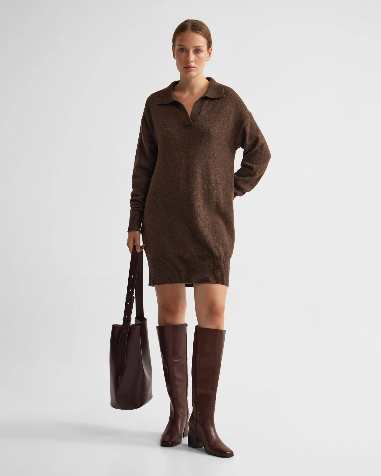 Kennedy Wool Blend Polo Dress - Image 2