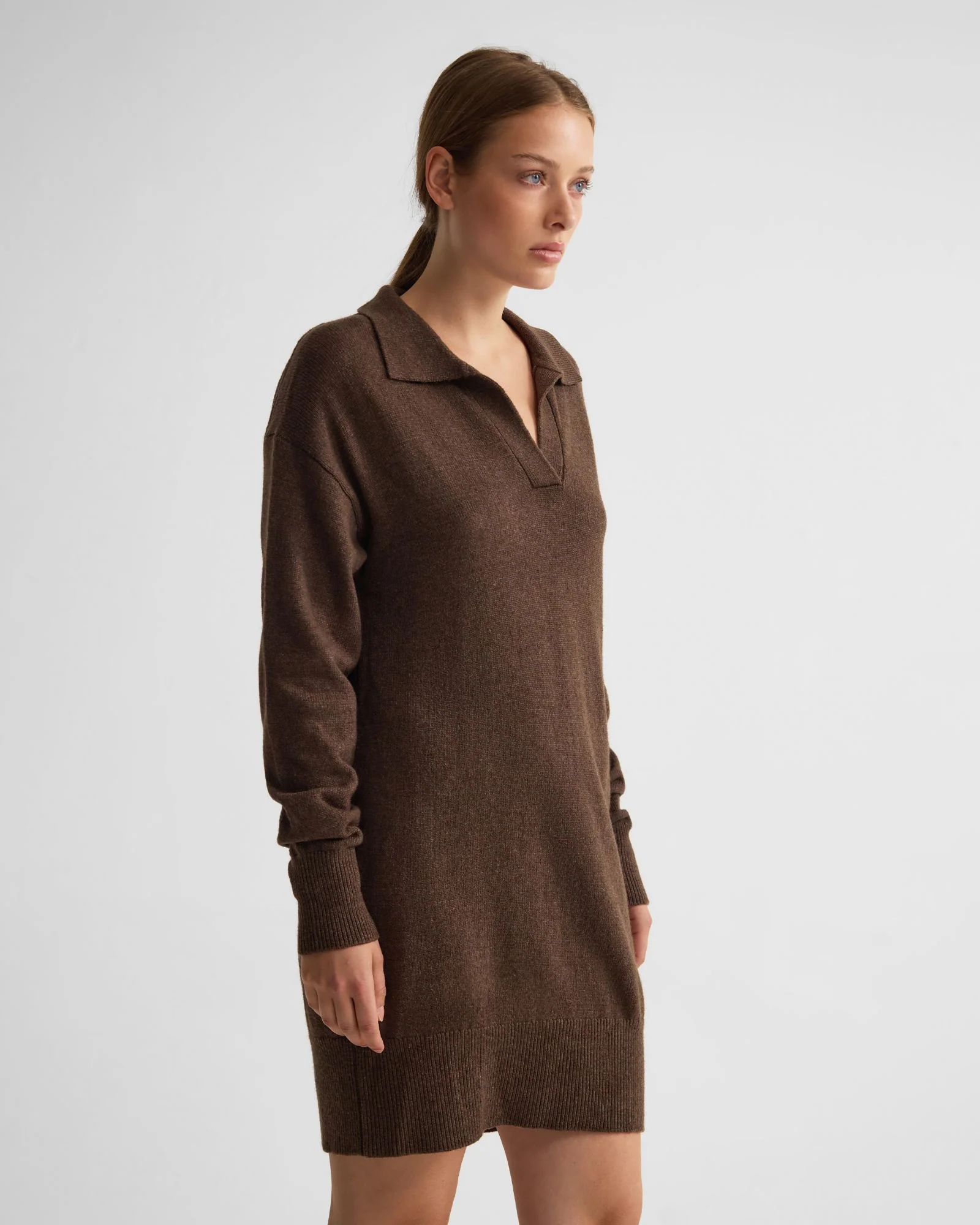 Kennedy Wool Blend Polo Dress - Image 3
