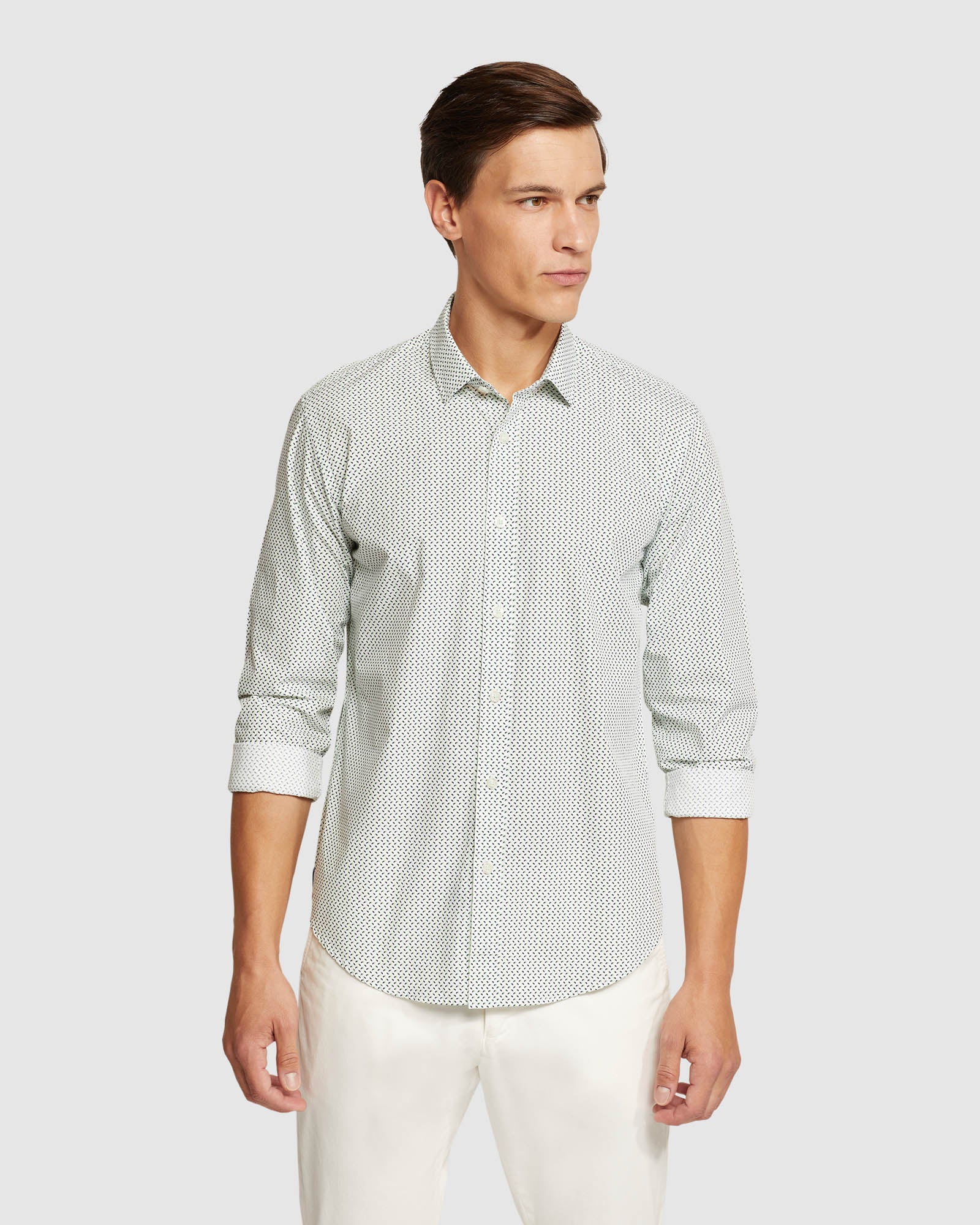 Kenton Printed Cotton Shirt - Image 7