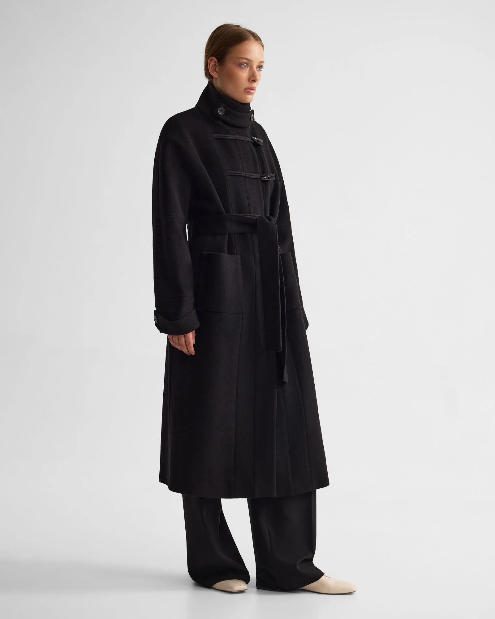 Kerry Funnel Collar Duffle Coat - Image 3