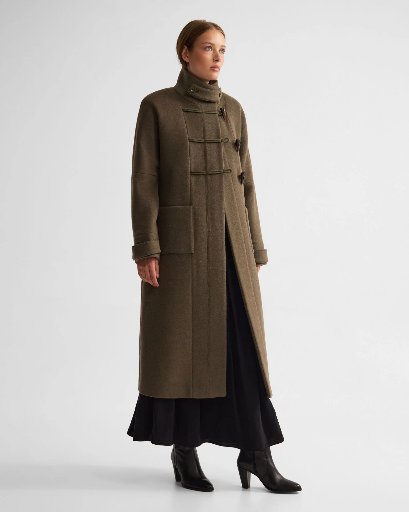 Kerry Funnel Collar Duffle Coat - Image 3
