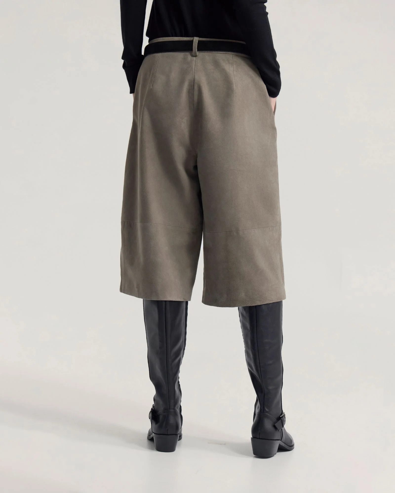 Kiera Suede Bermuda Shorts - Image 4