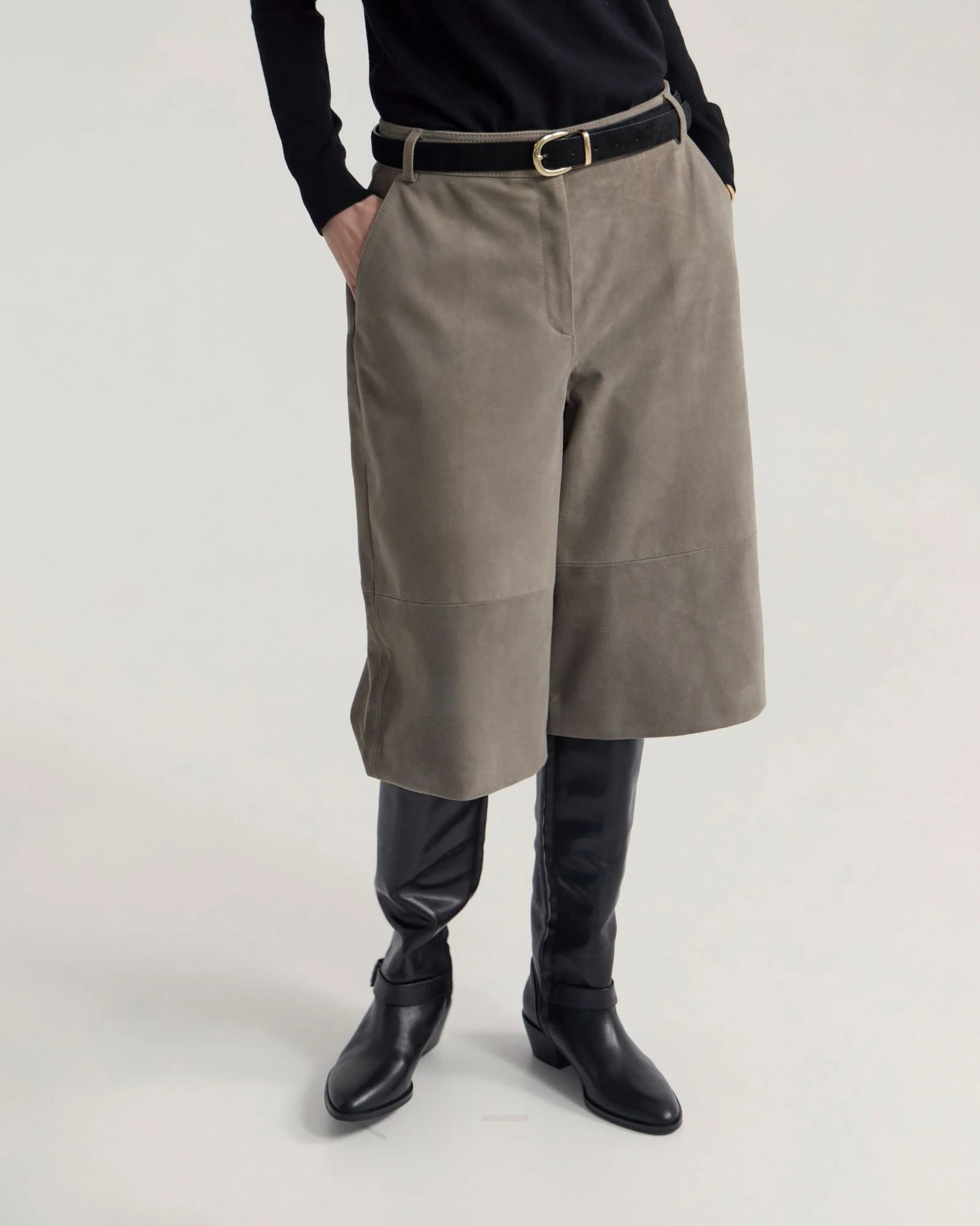 Kiera Suede Bermuda Shorts - Image 5