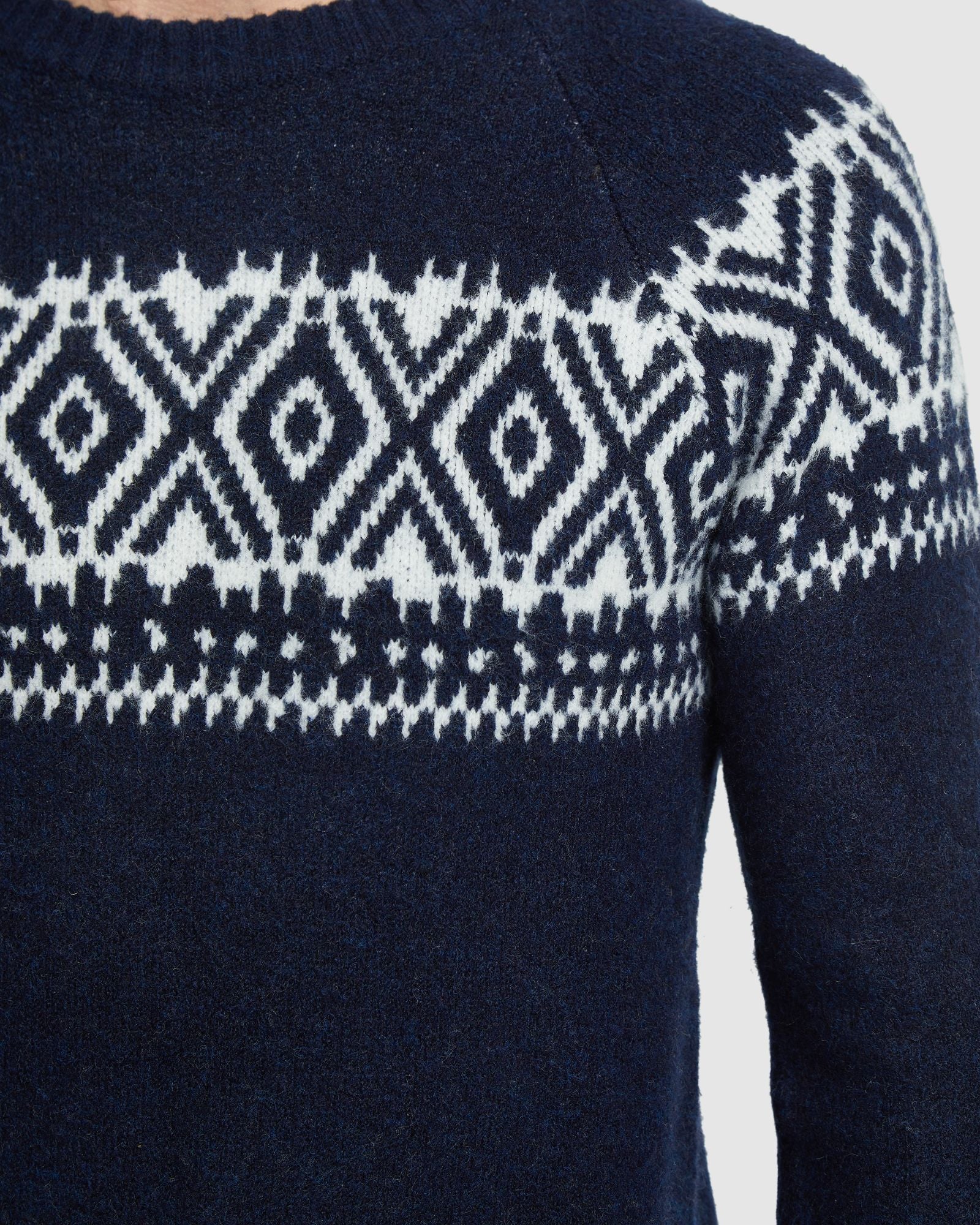 Lachie Pattern Crew Neck Knit Top - Image 6