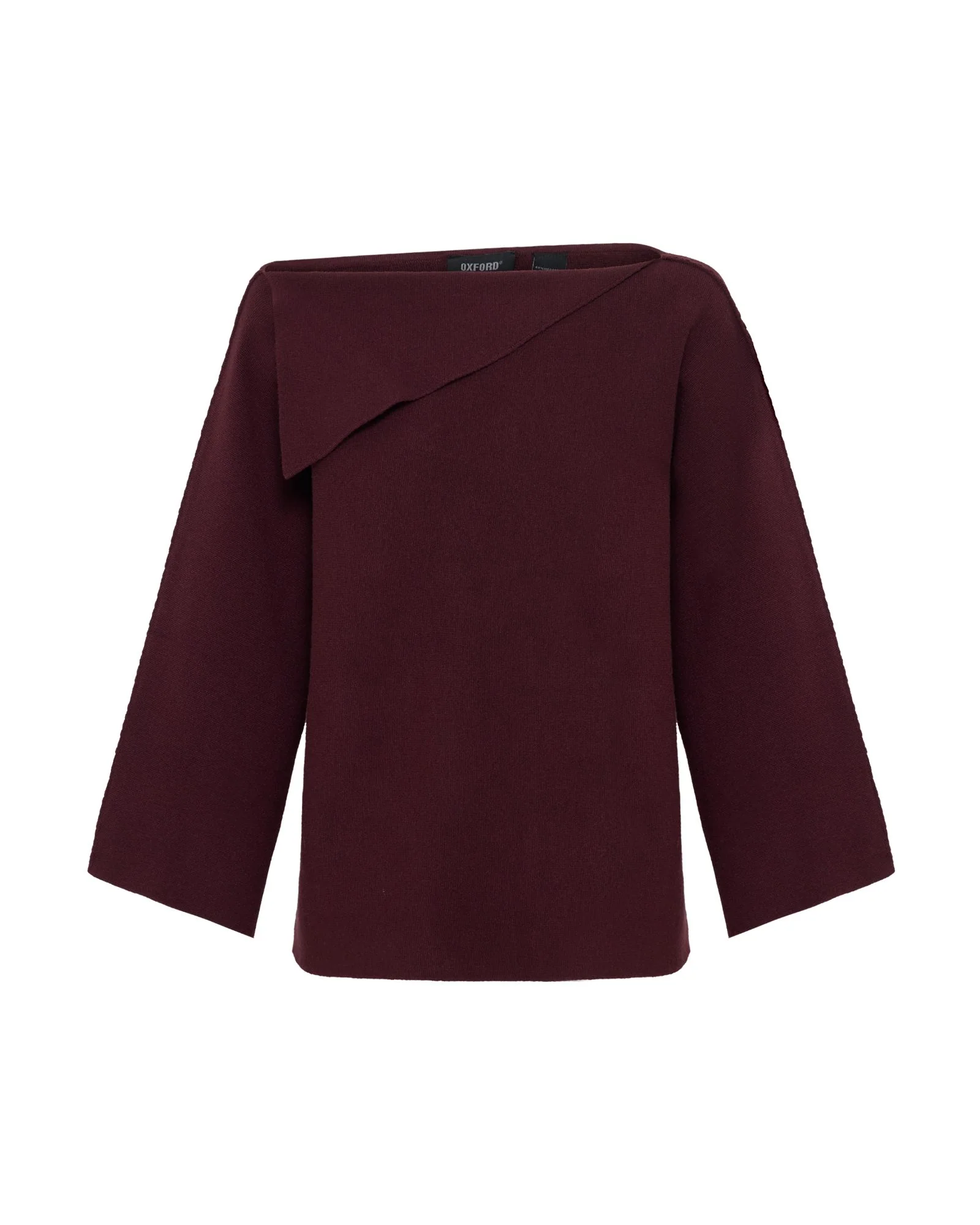 Laura Knitted Folded Collar Top
