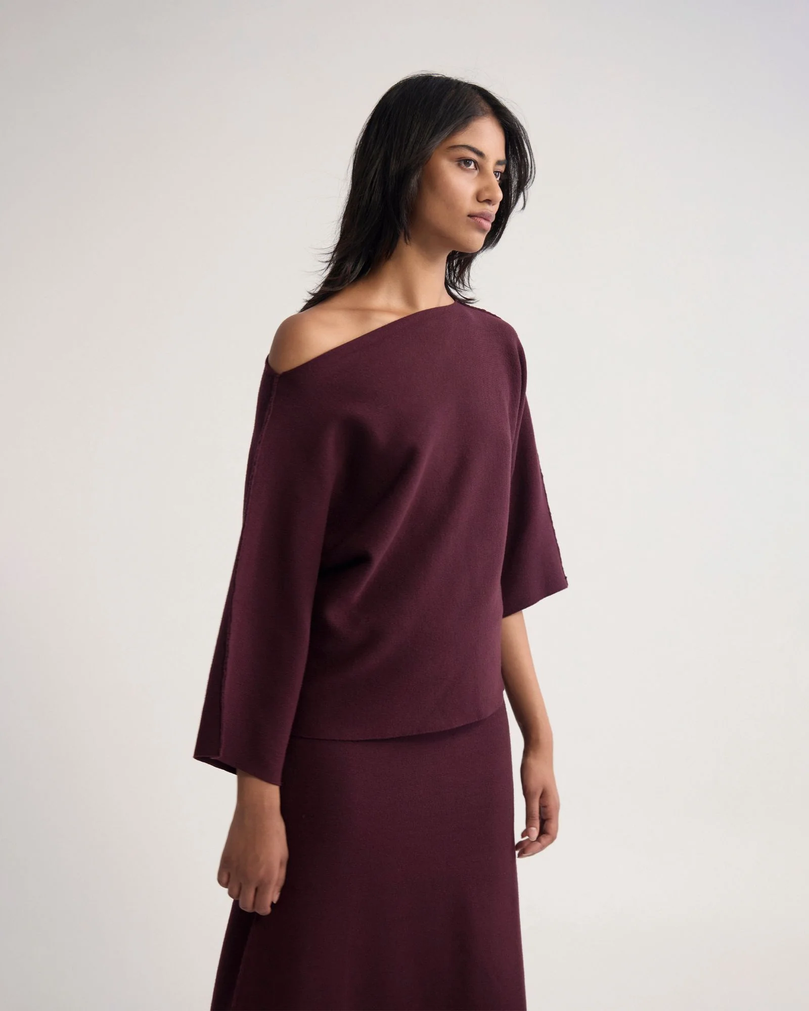 Laura Knitted Folded Collar Top - Image 3