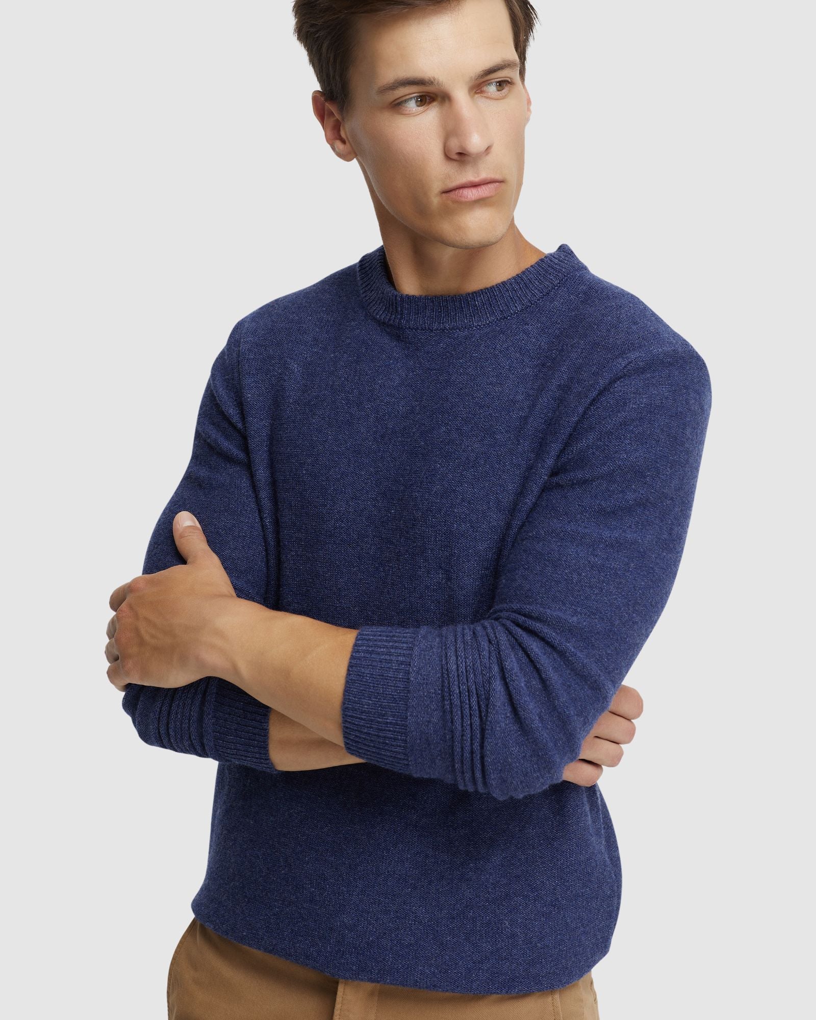 Leon Crew Neck Wool Rich Knit - Image 10