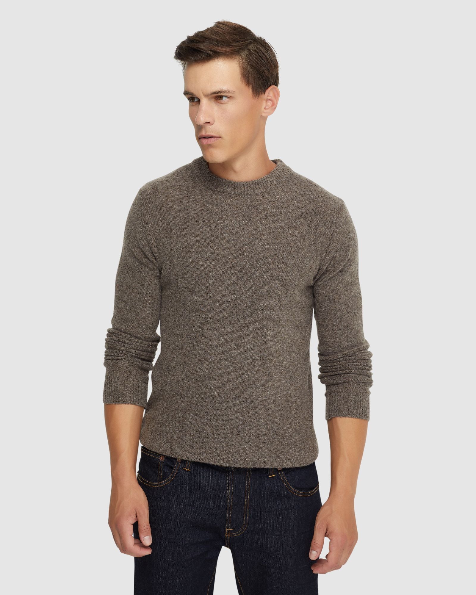 Leon Crew Neck Wool Rich Knit - Image 19