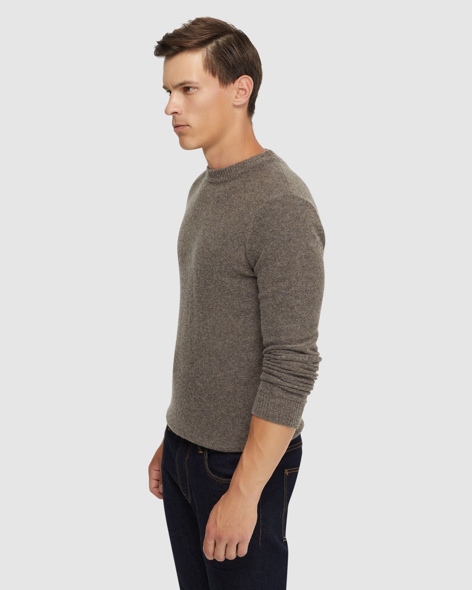 Leon Crew Neck Wool Rich Knit - Image 20