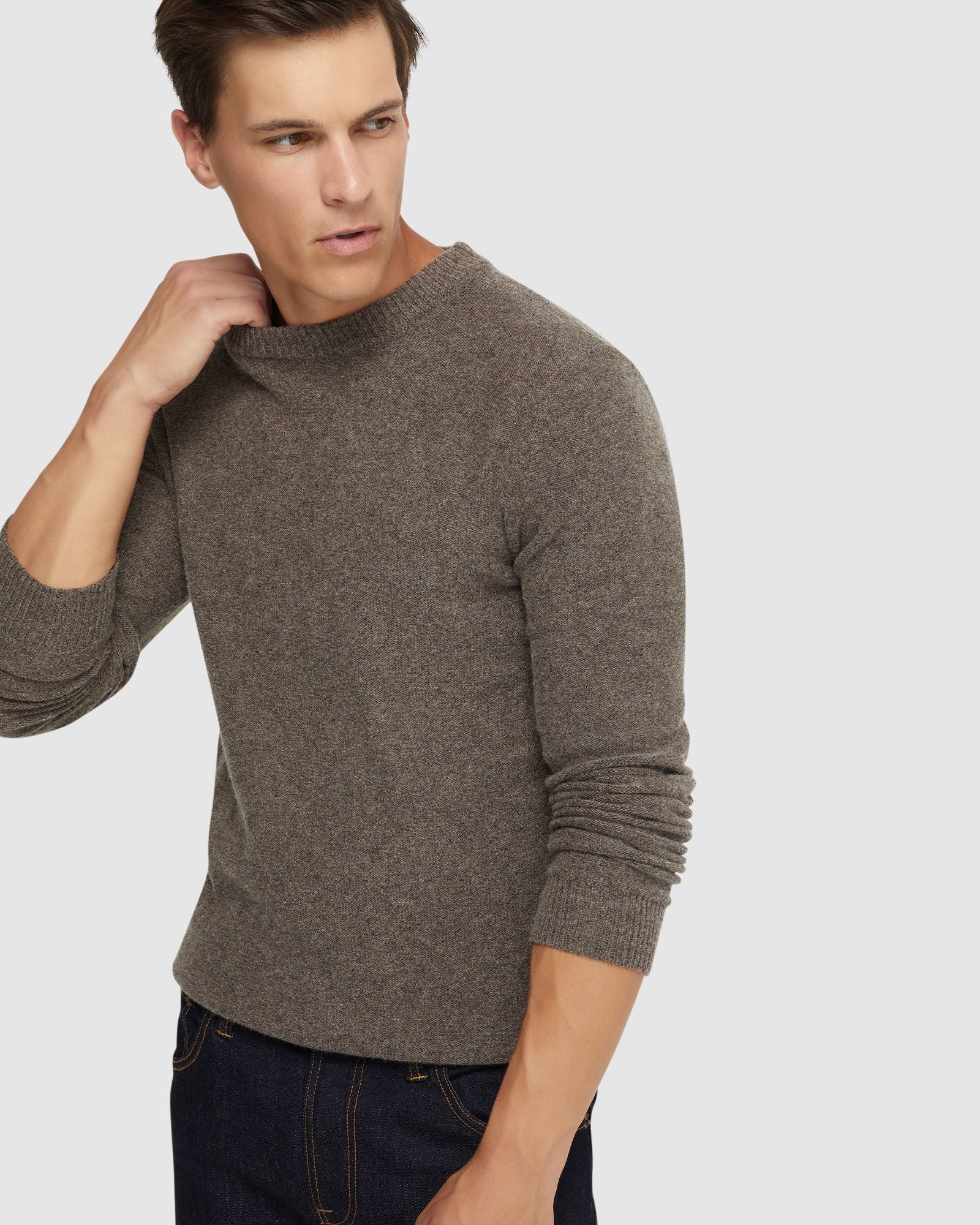 Leon Crew Neck Wool Rich Knit - Image 22