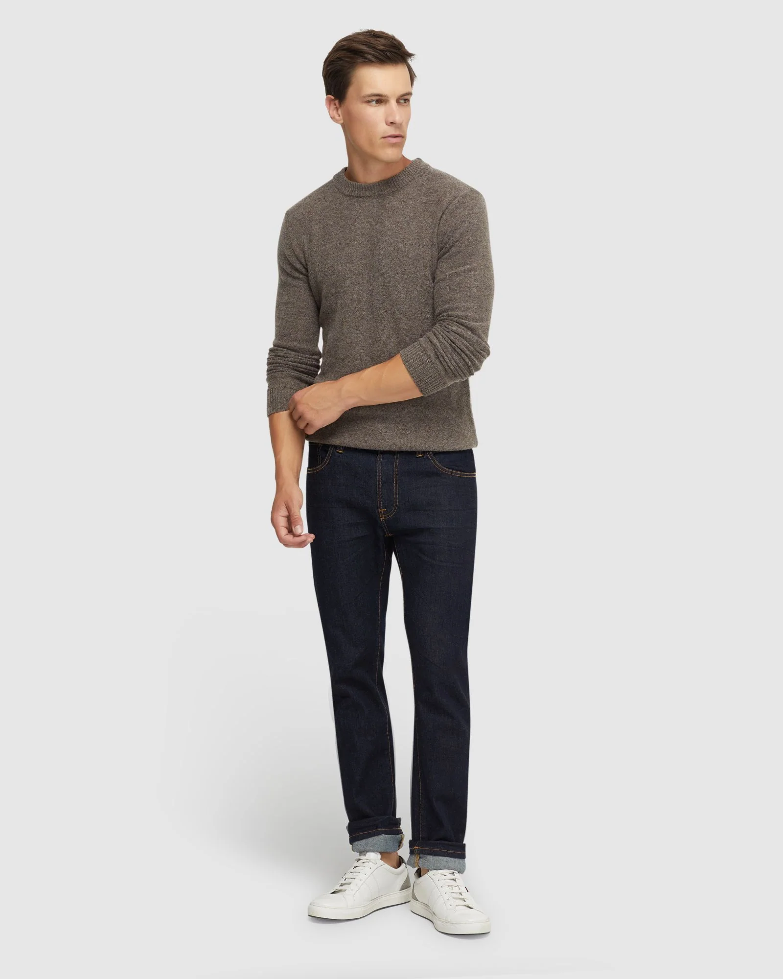 Leon Crew Neck Wool Rich Knit - Image 23