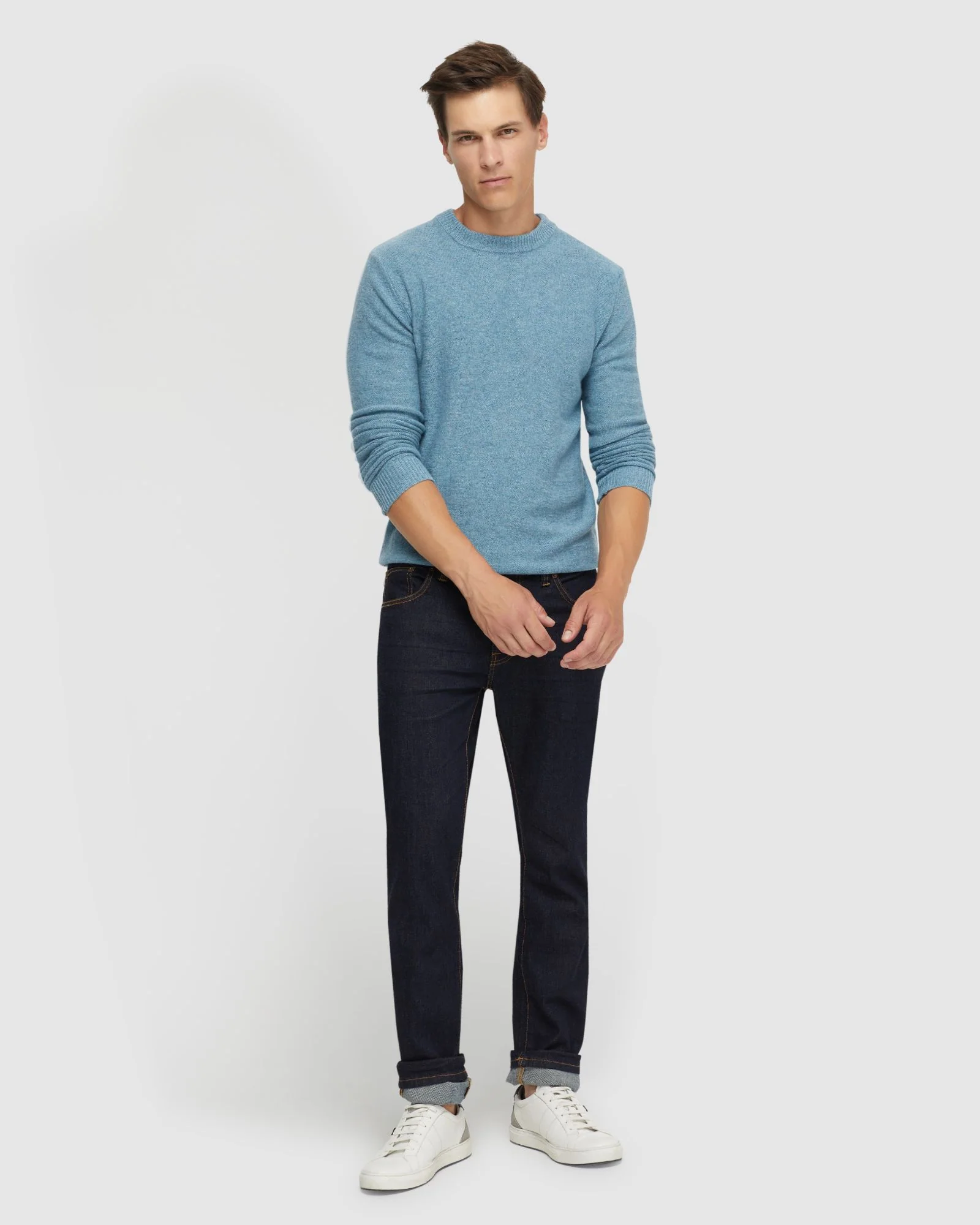 Leon Crew Neck Wool Rich Knit - Image 5