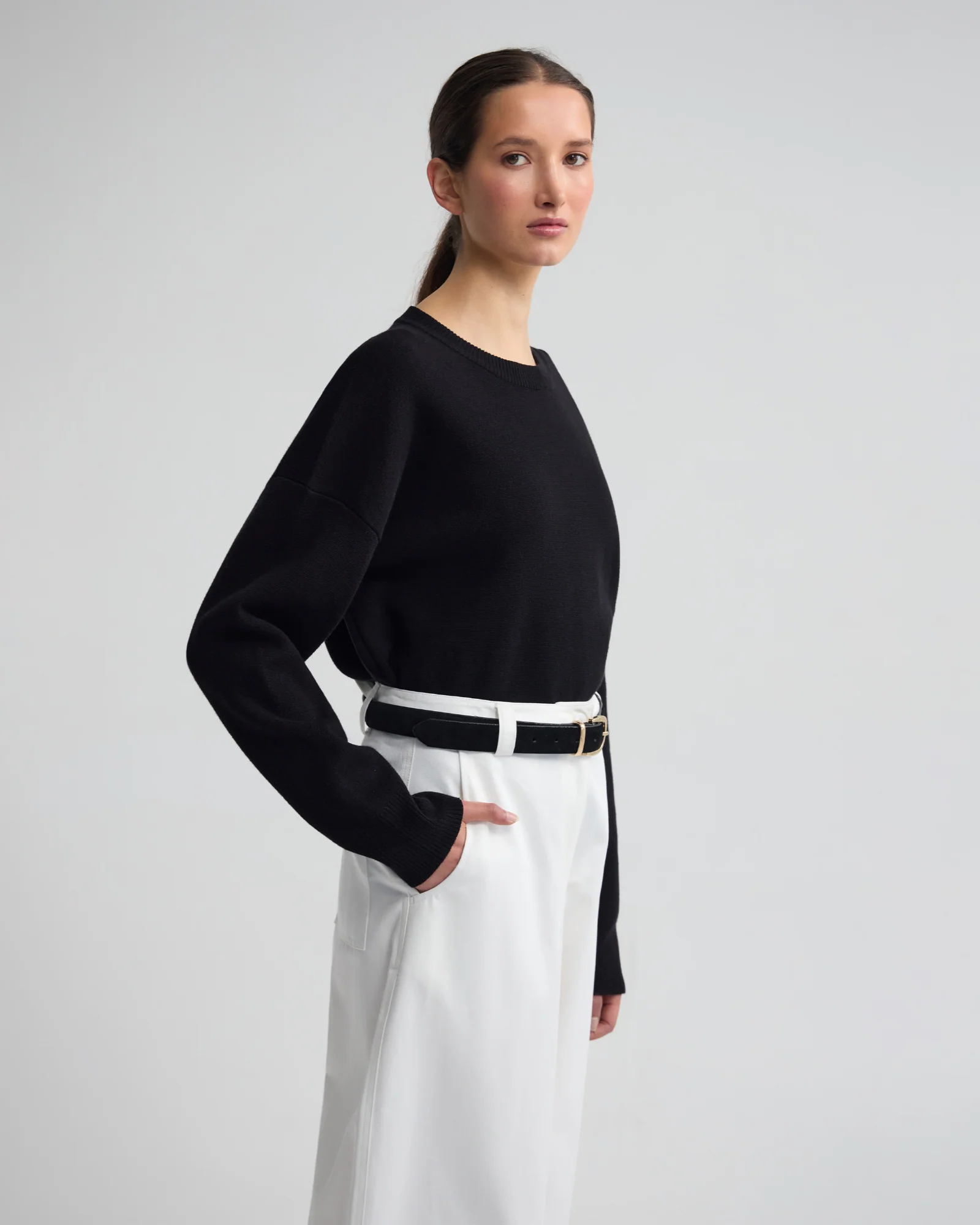 Lexie Cotton Crew Neck Knit - Image 11