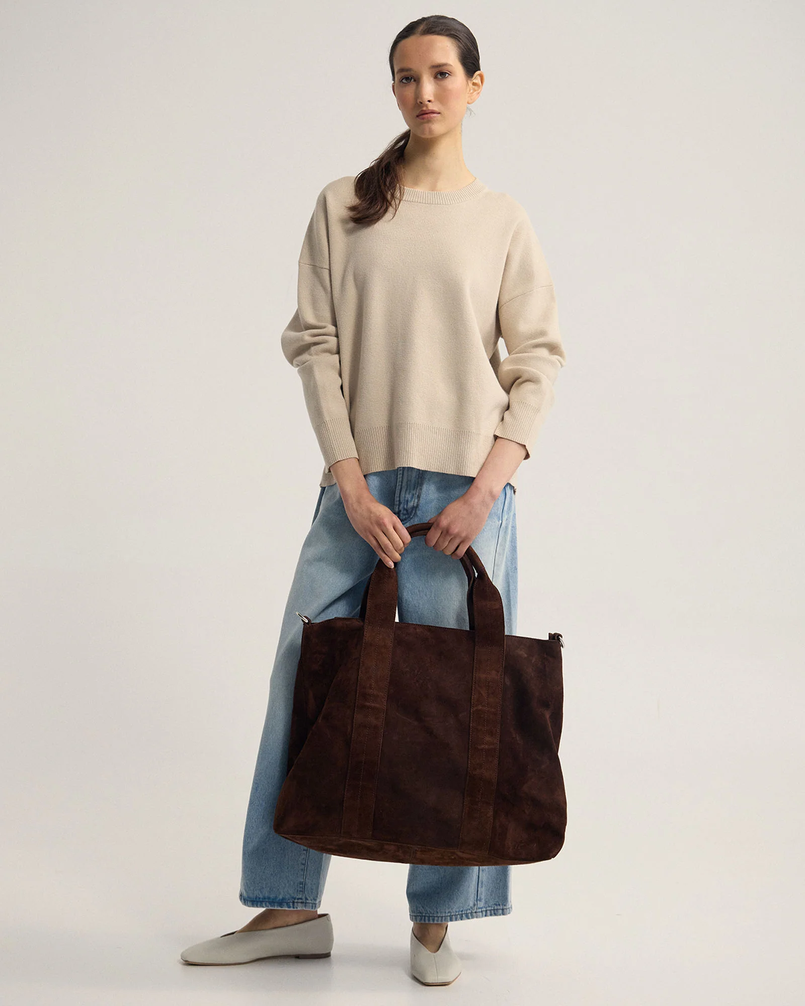 Lexie Cotton Crew Neck Knit - Image 2