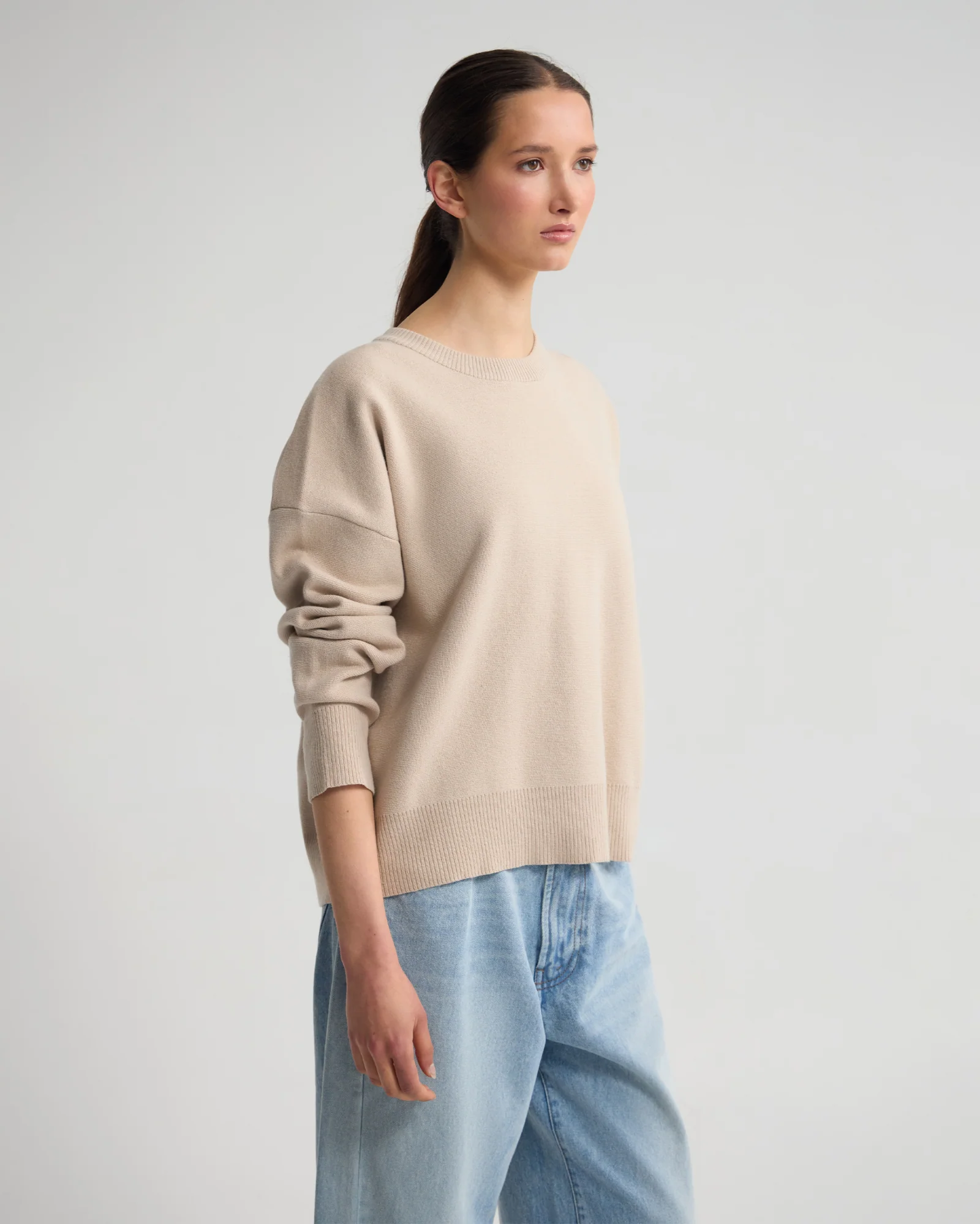 Lexie Cotton Crew Neck Knit - Image 3