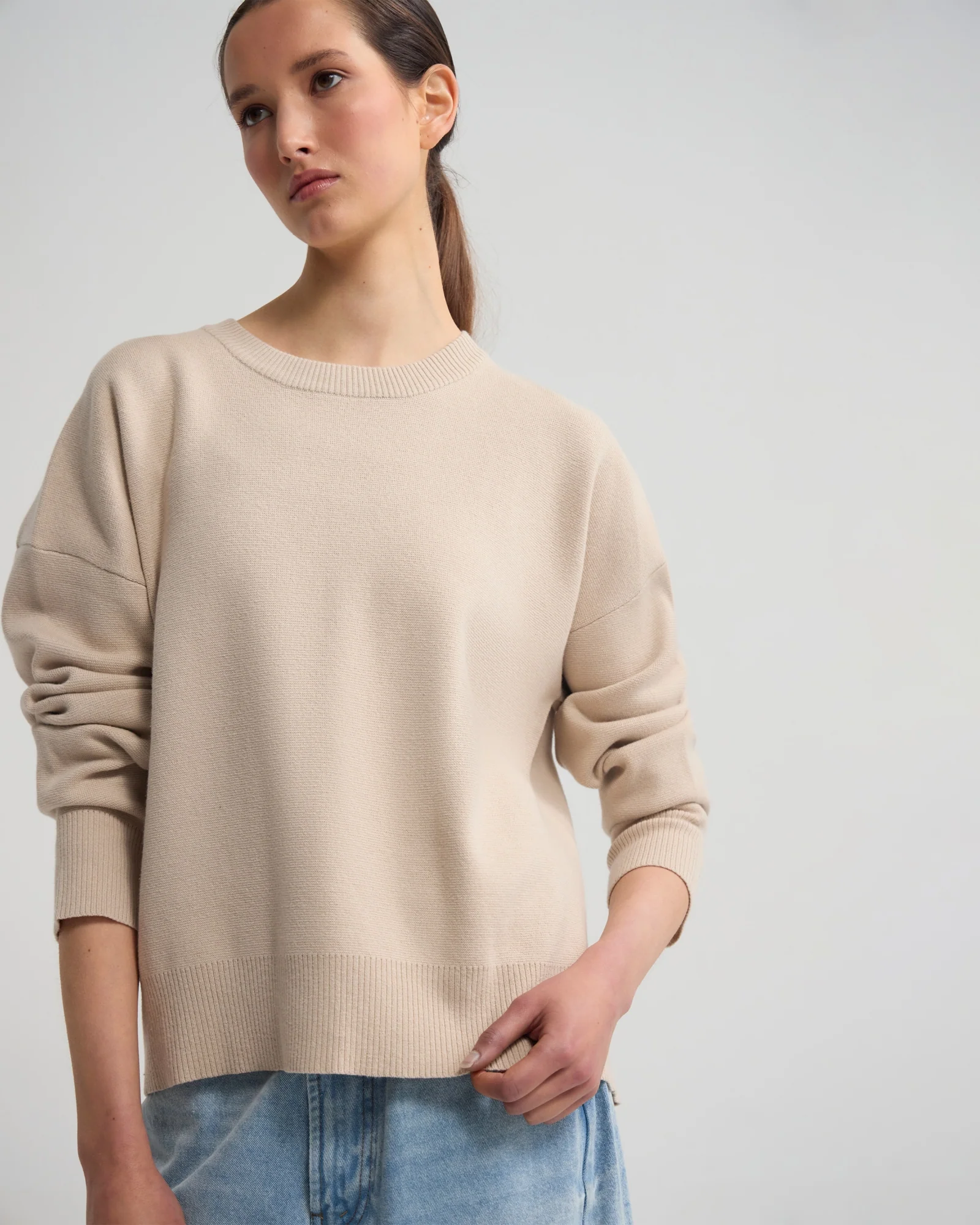 Lexie Cotton Crew Neck Knit - Image 6