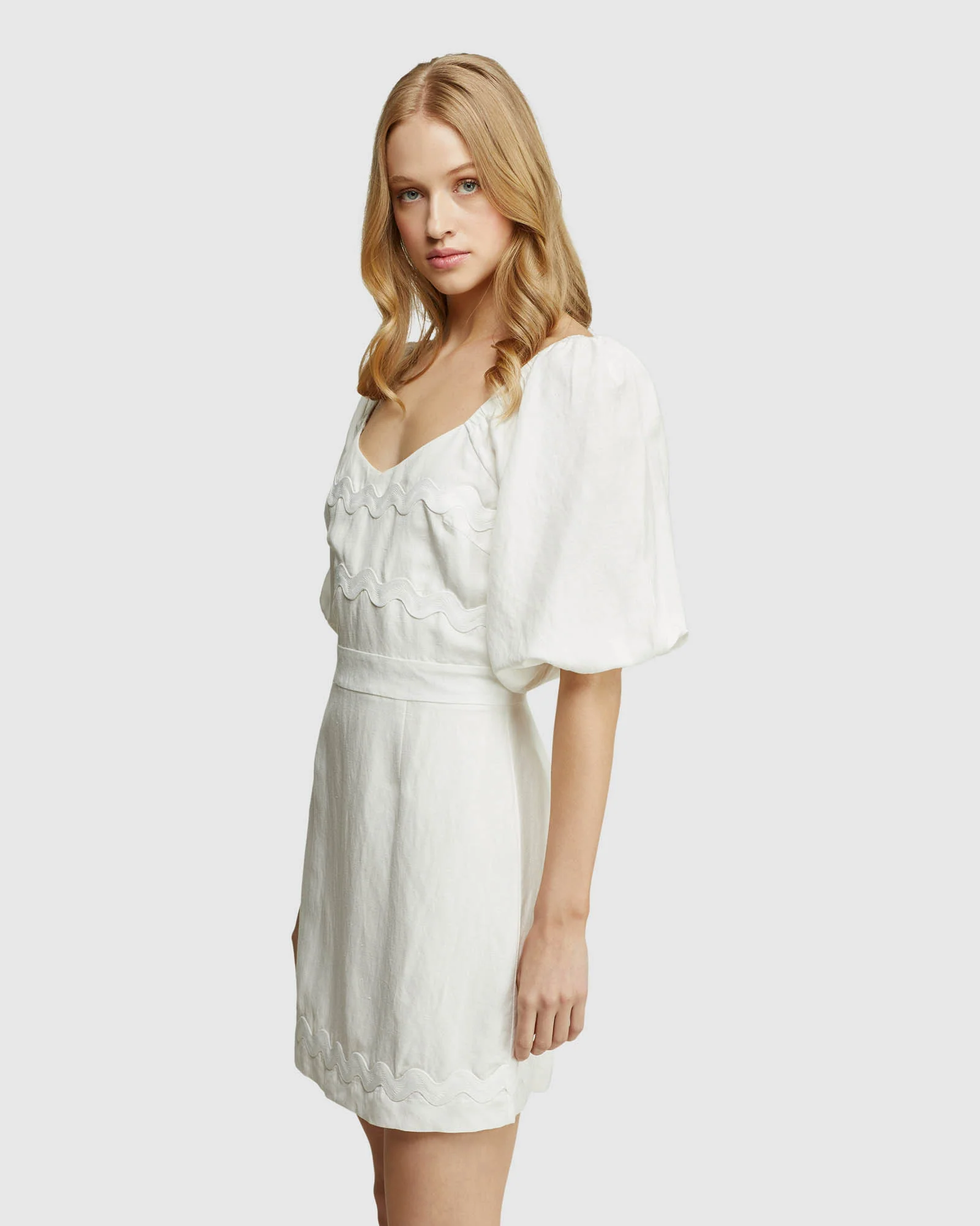 Lorena Linen Blend Dress - Image 2