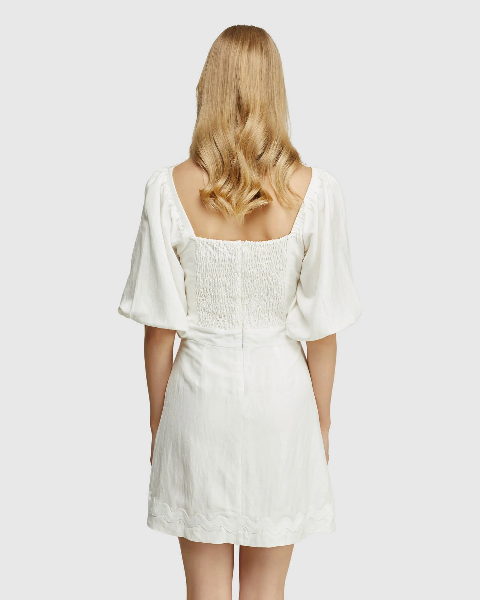 Lorena Linen Blend Dress - Image 3