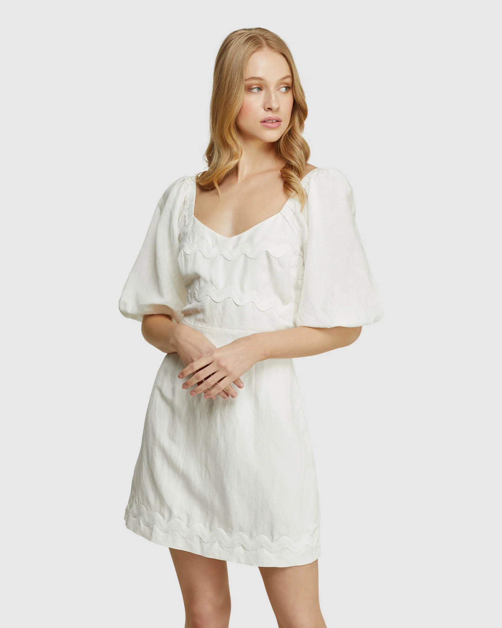 Lorena Linen Blend Dress - Image 4