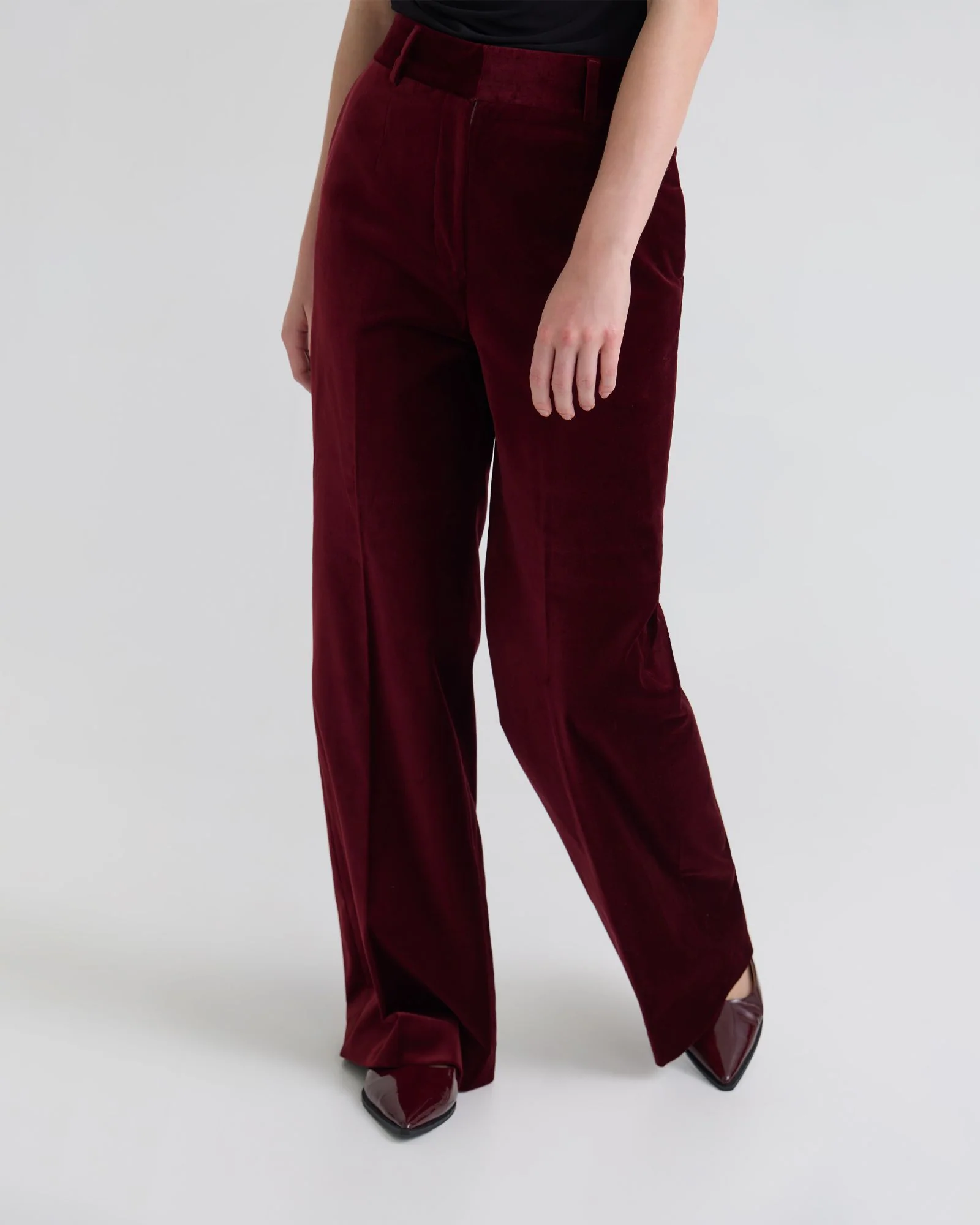 Lydia Stretch Velvet Pants - Image 11