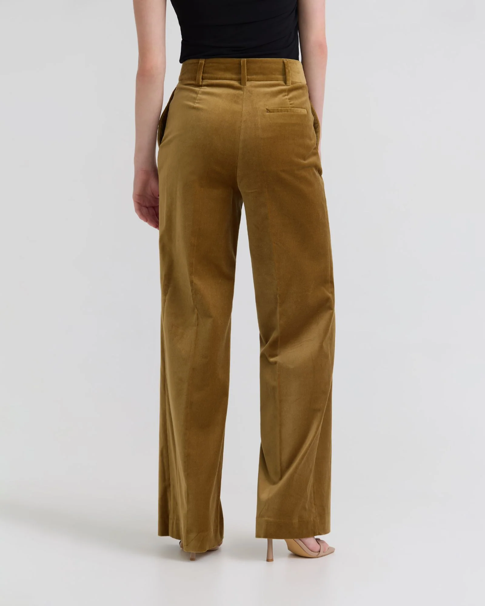 Lydia Stretch Velvet Pants - Image 3
