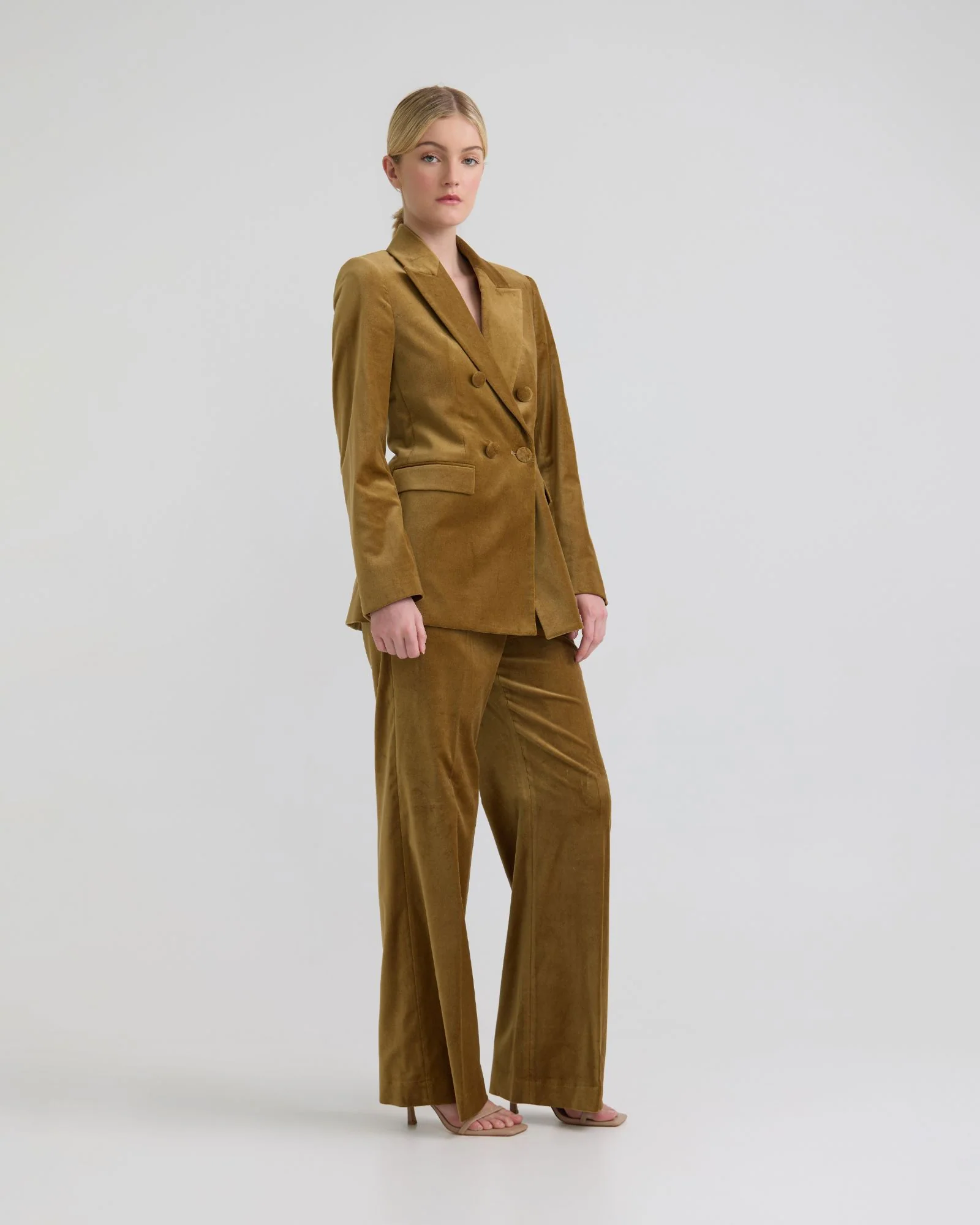Lydia Stretch Velvet Pants - Image 5