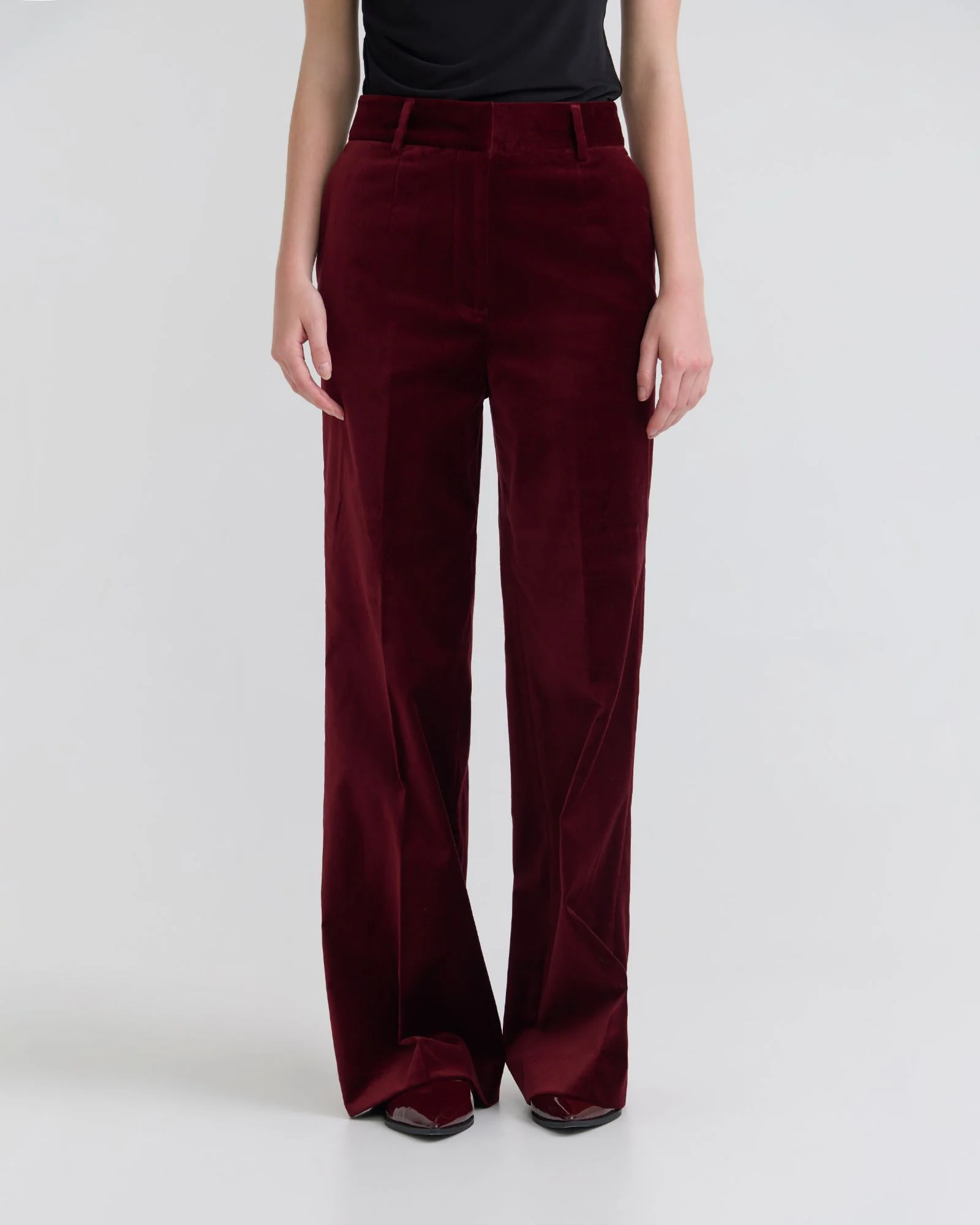 Lydia Stretch Velvet Pants - Image 8