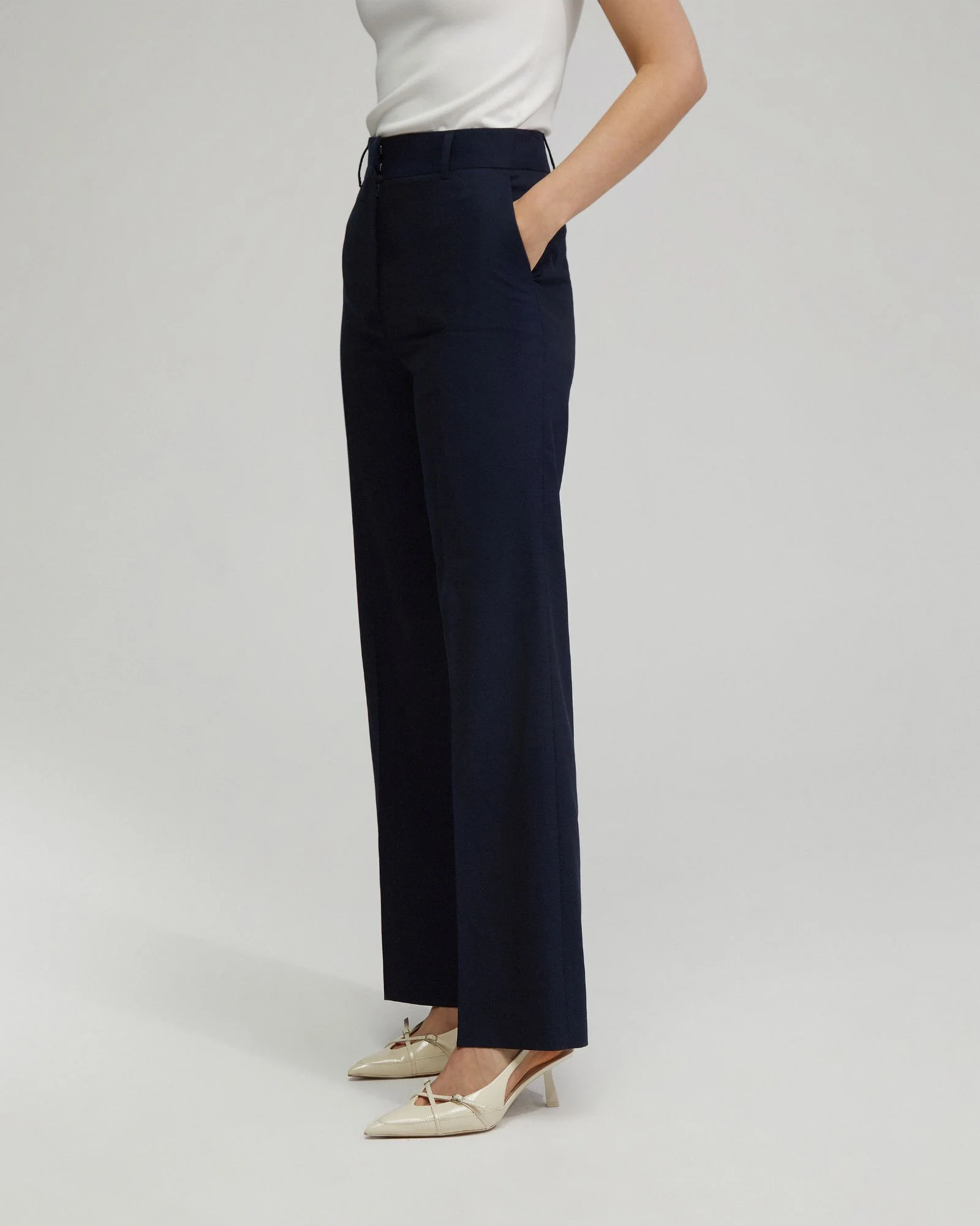 Lydia Wool Stretch Suit Trousers - Image 2