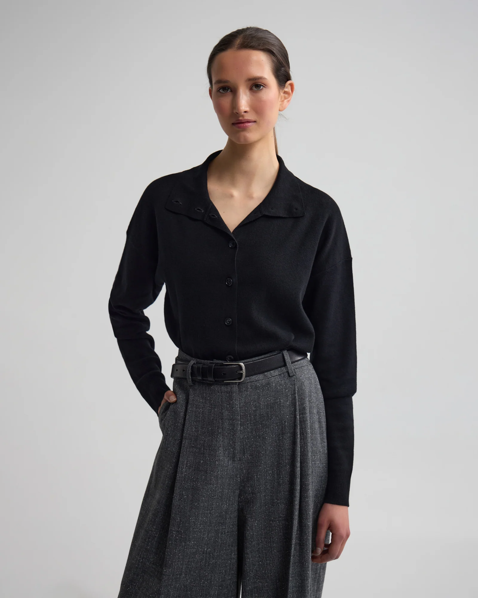Maddison Funnel Collar Cardigan - Image 12