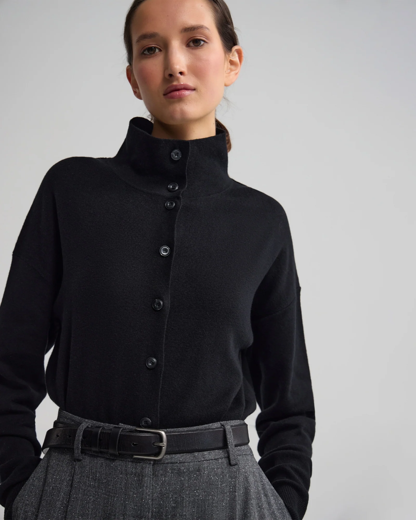 Maddison Funnel Collar Cardigan - Image 13