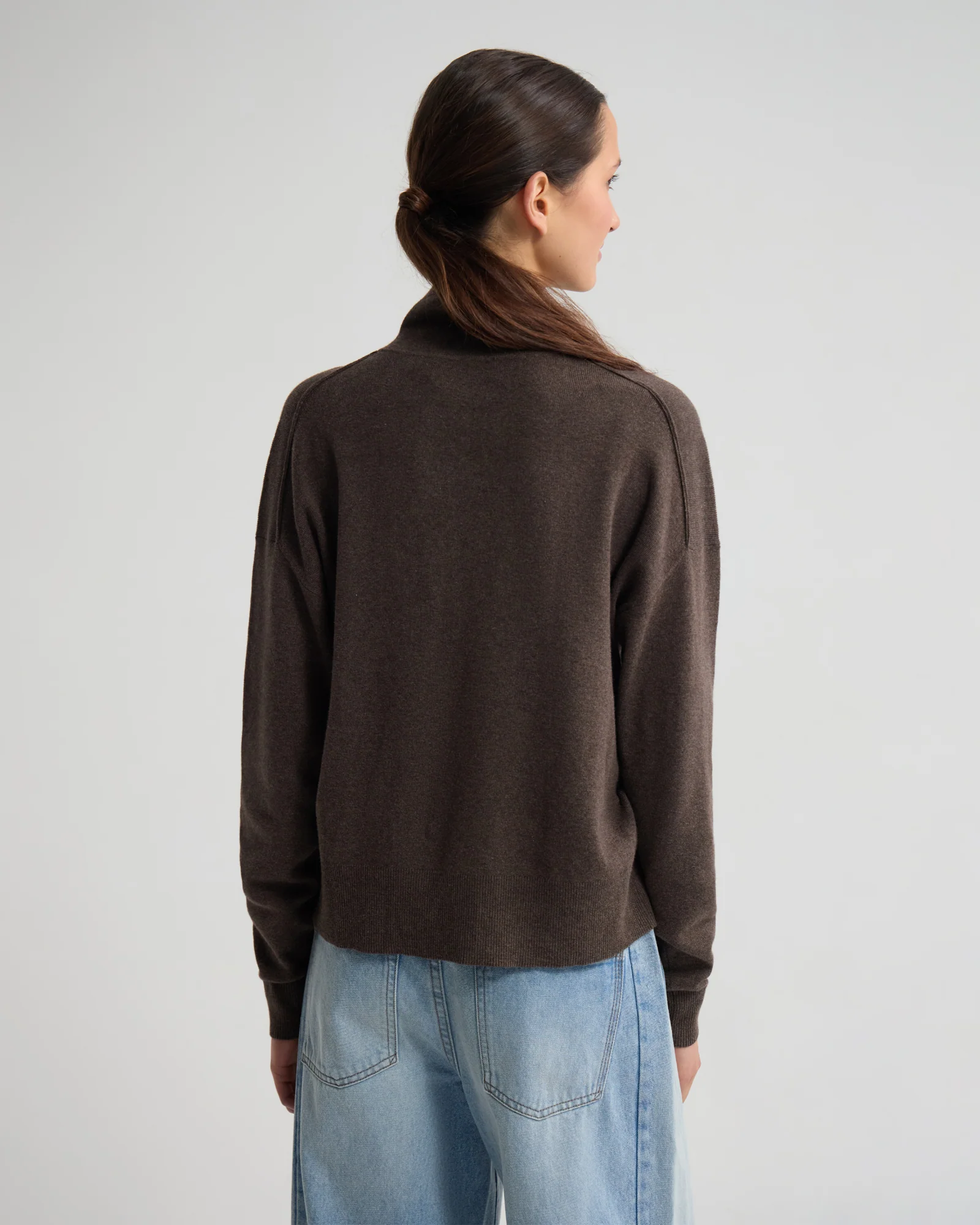 Maddison Funnel Collar Cardigan - Image 4