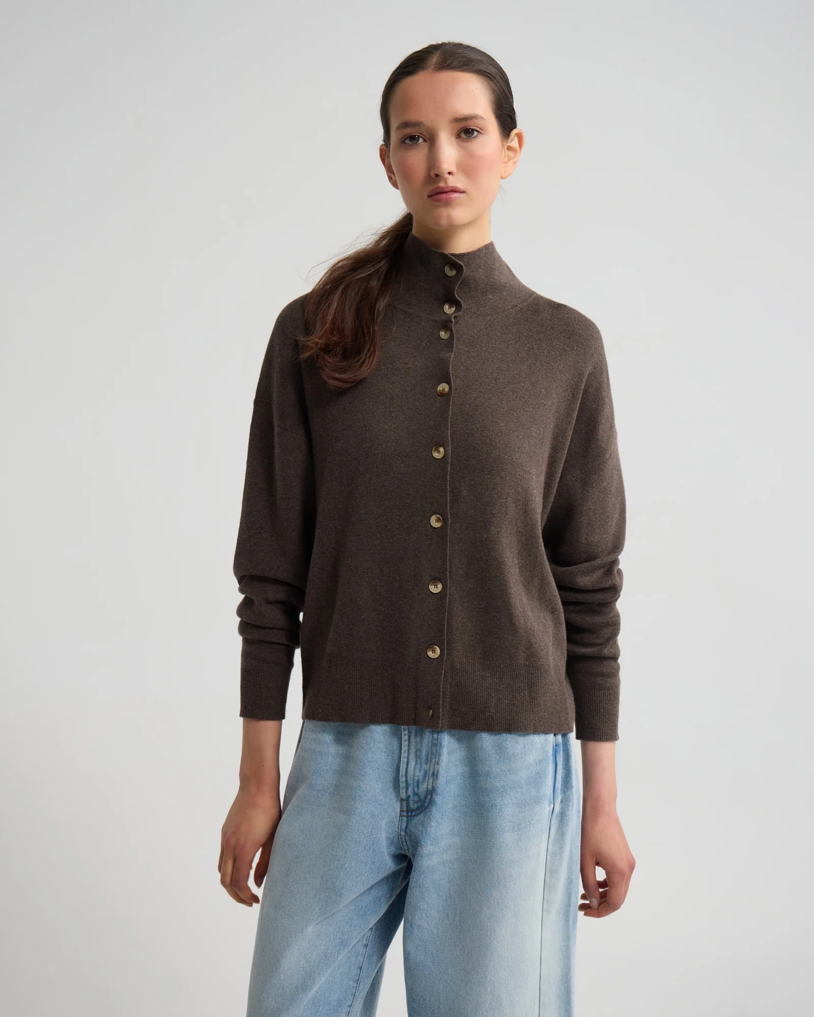 Maddison Funnel Collar Cardigan - Image 5