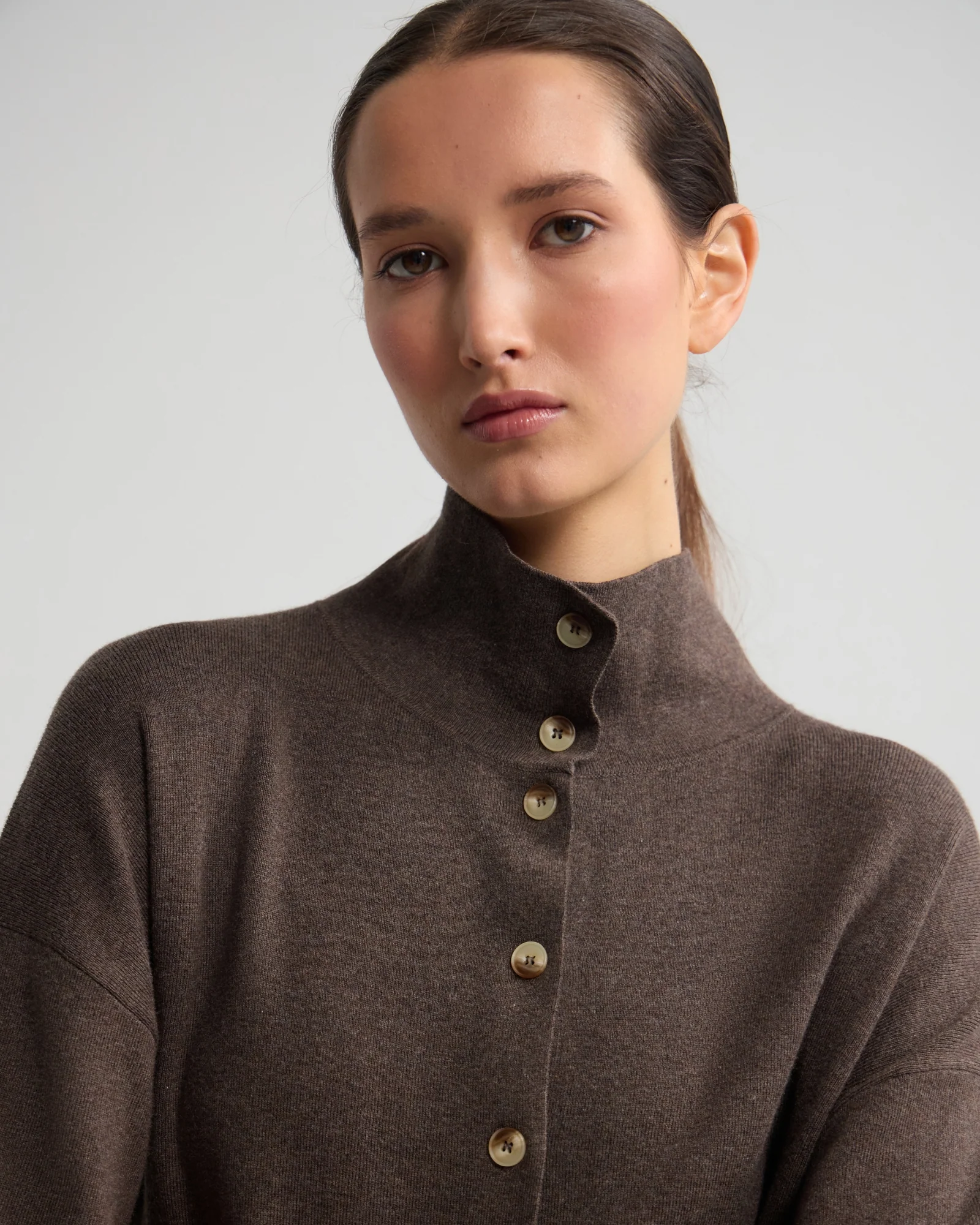 Maddison Funnel Collar Cardigan - Image 6