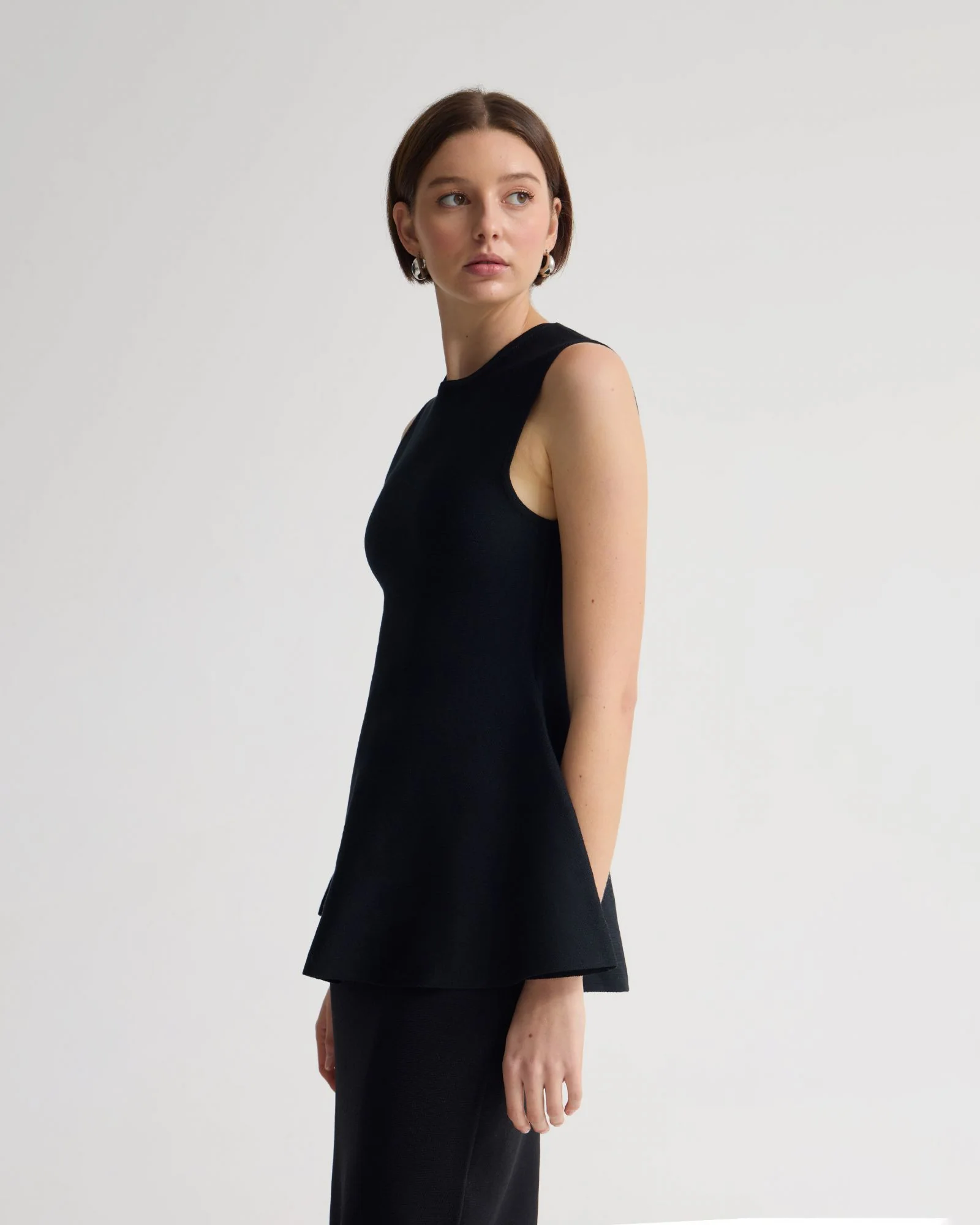Margot Knitted Peplum Top - Image 8