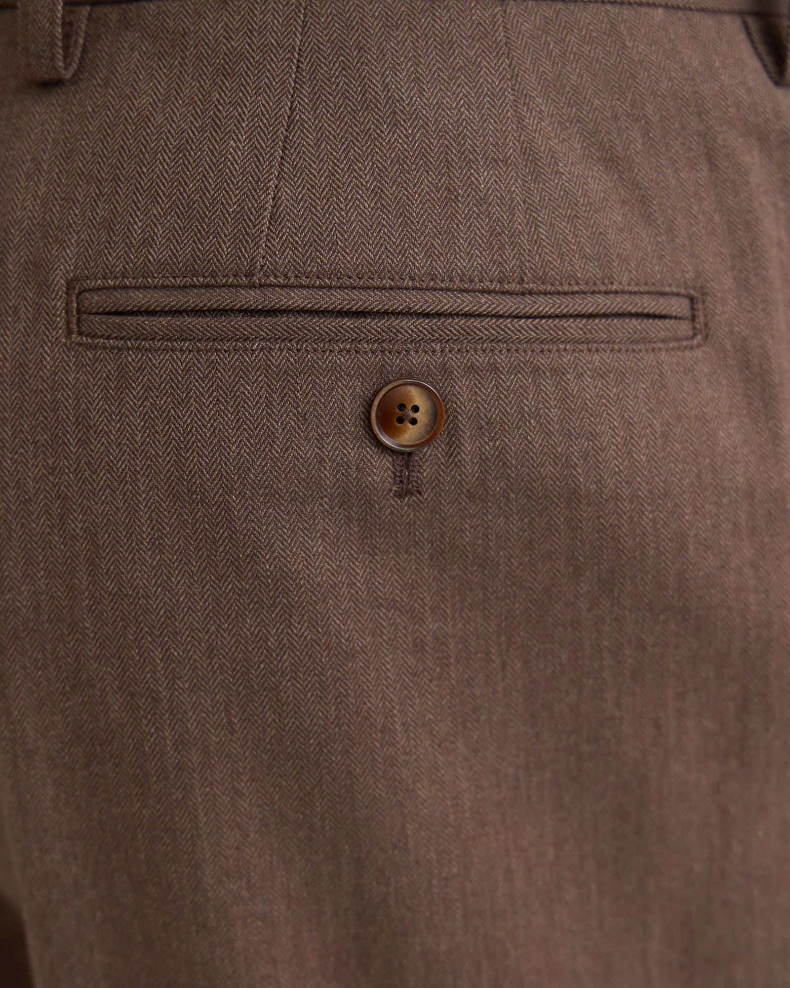 Marlo Herringbone Cotton Trousers - Image 13