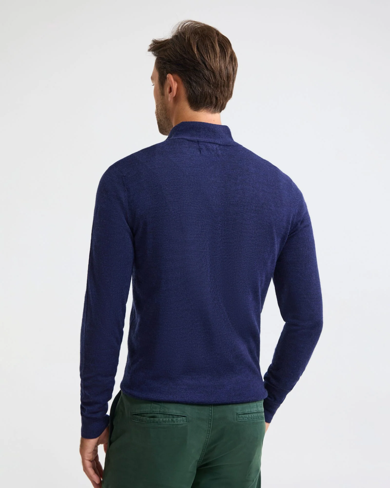 Merino Zip-Neck Wool Pullover - Image 4