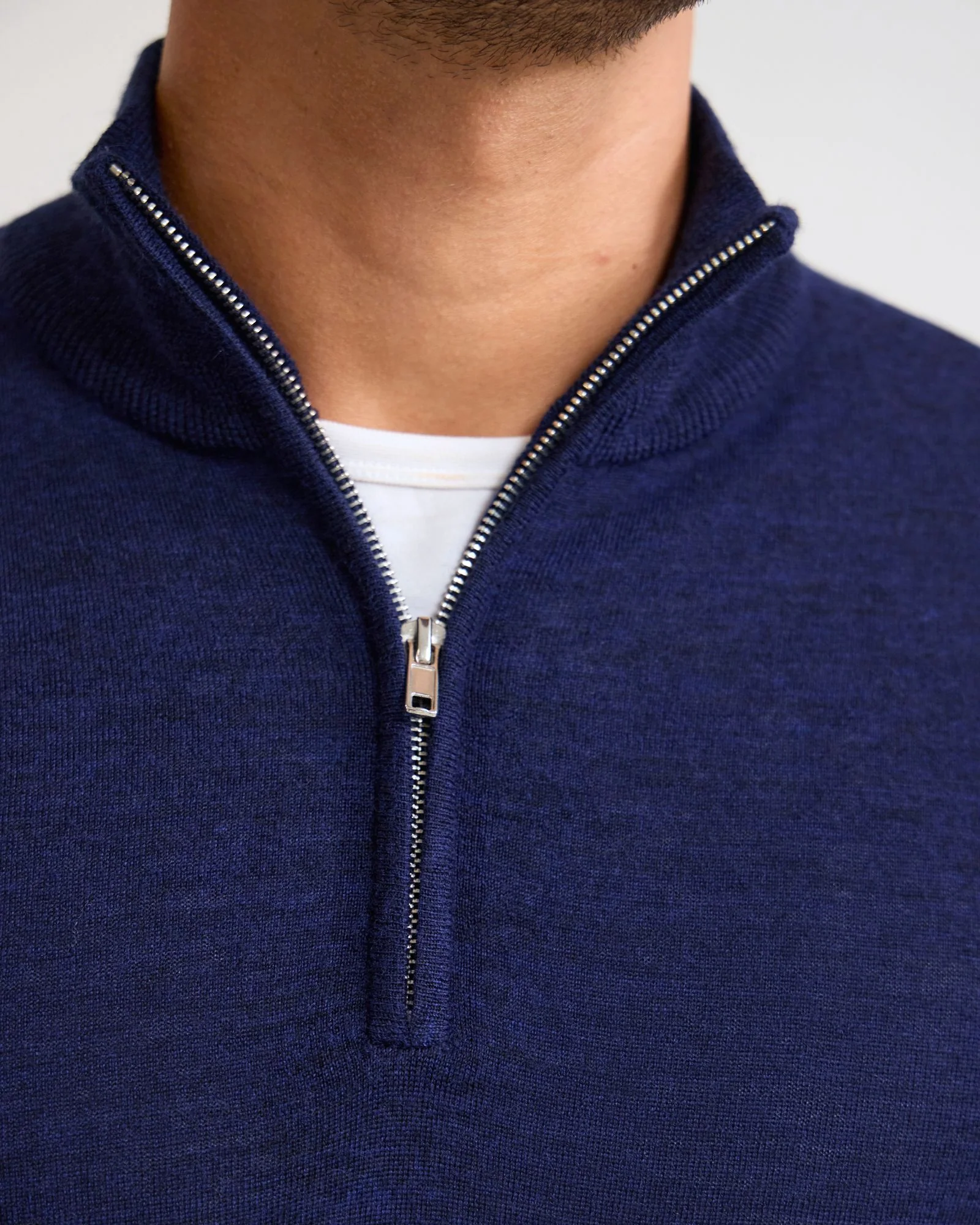 Merino Zip-Neck Wool Pullover - Image 7