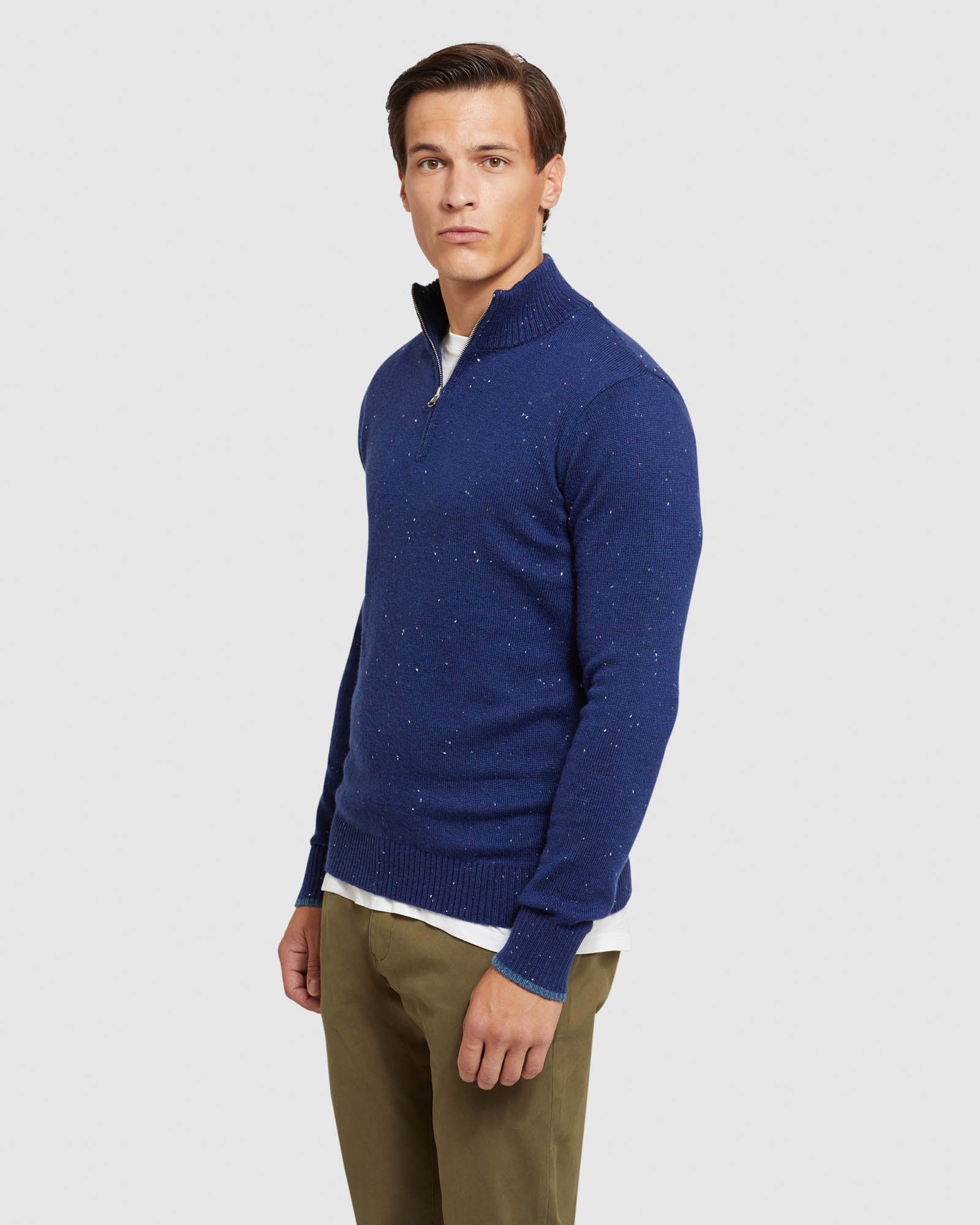 Micky Donegal Zip Collar Knit - Image 2