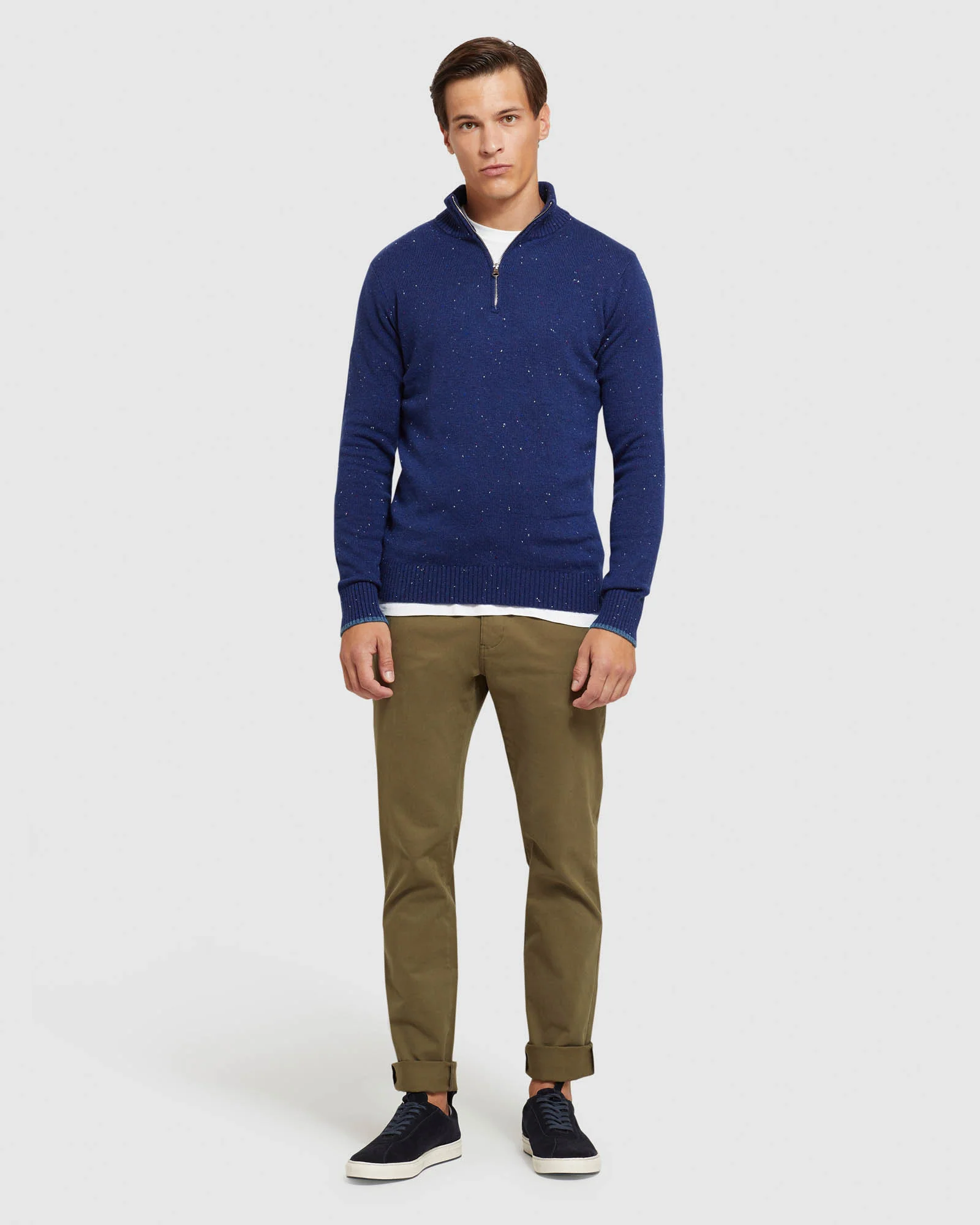 Micky Donegal Zip Collar Knit - Image 5